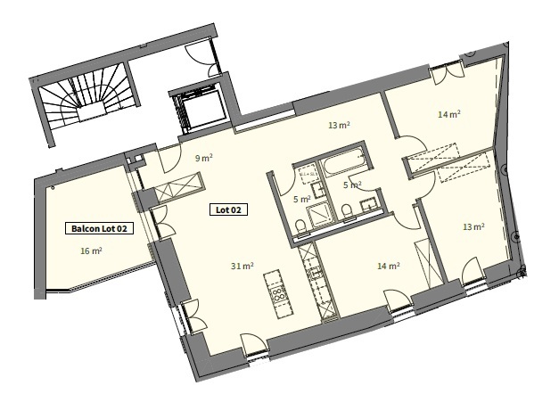Plan appartement - image non contractuelle