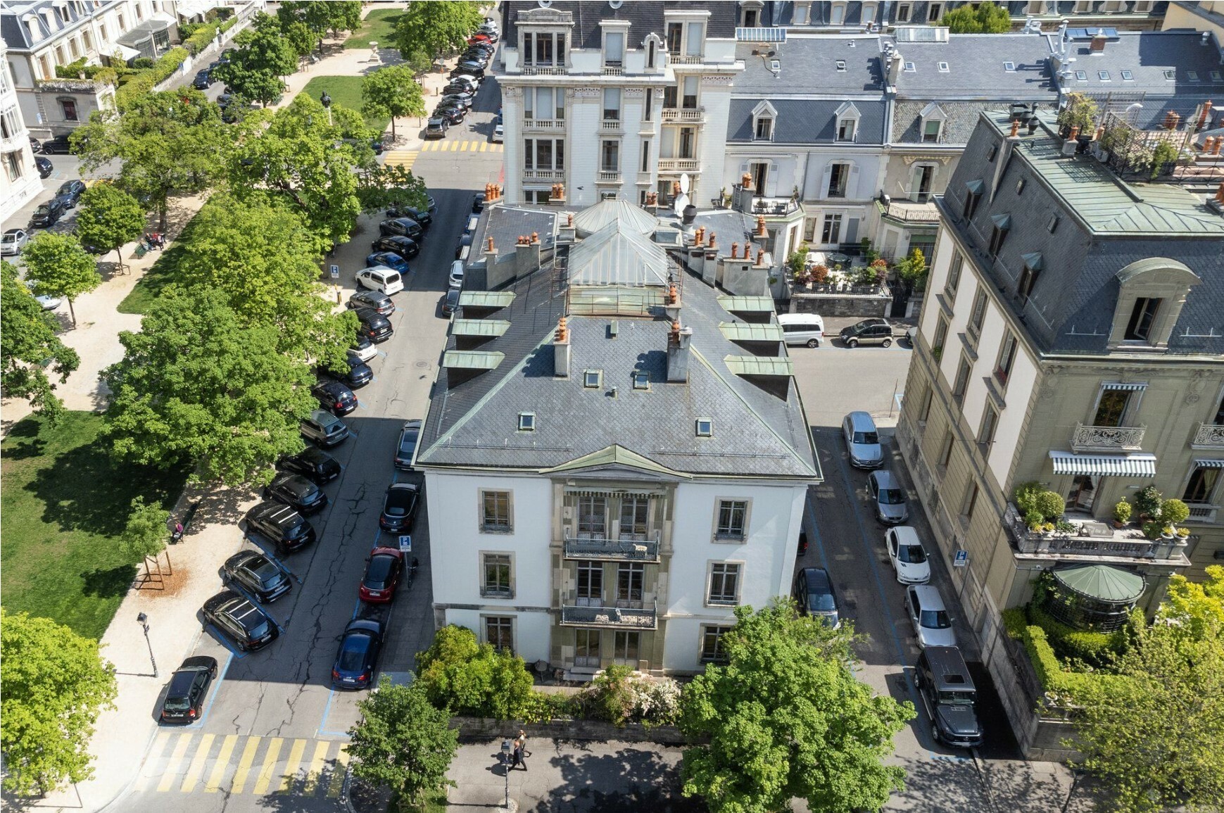 Drone view Main facade