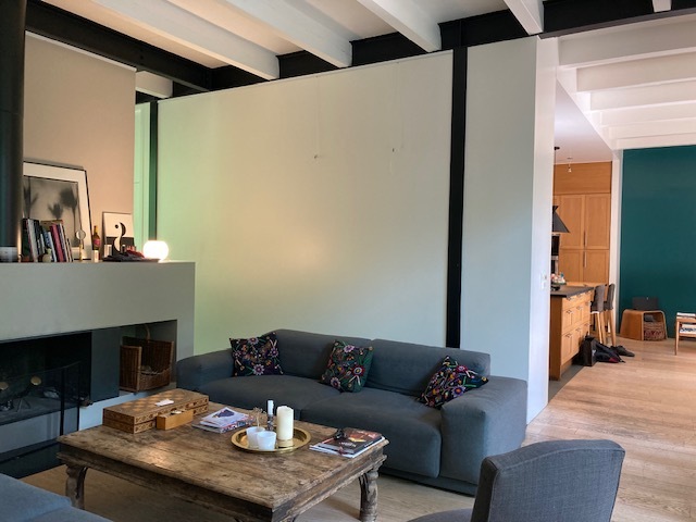 Salon avec cheminée