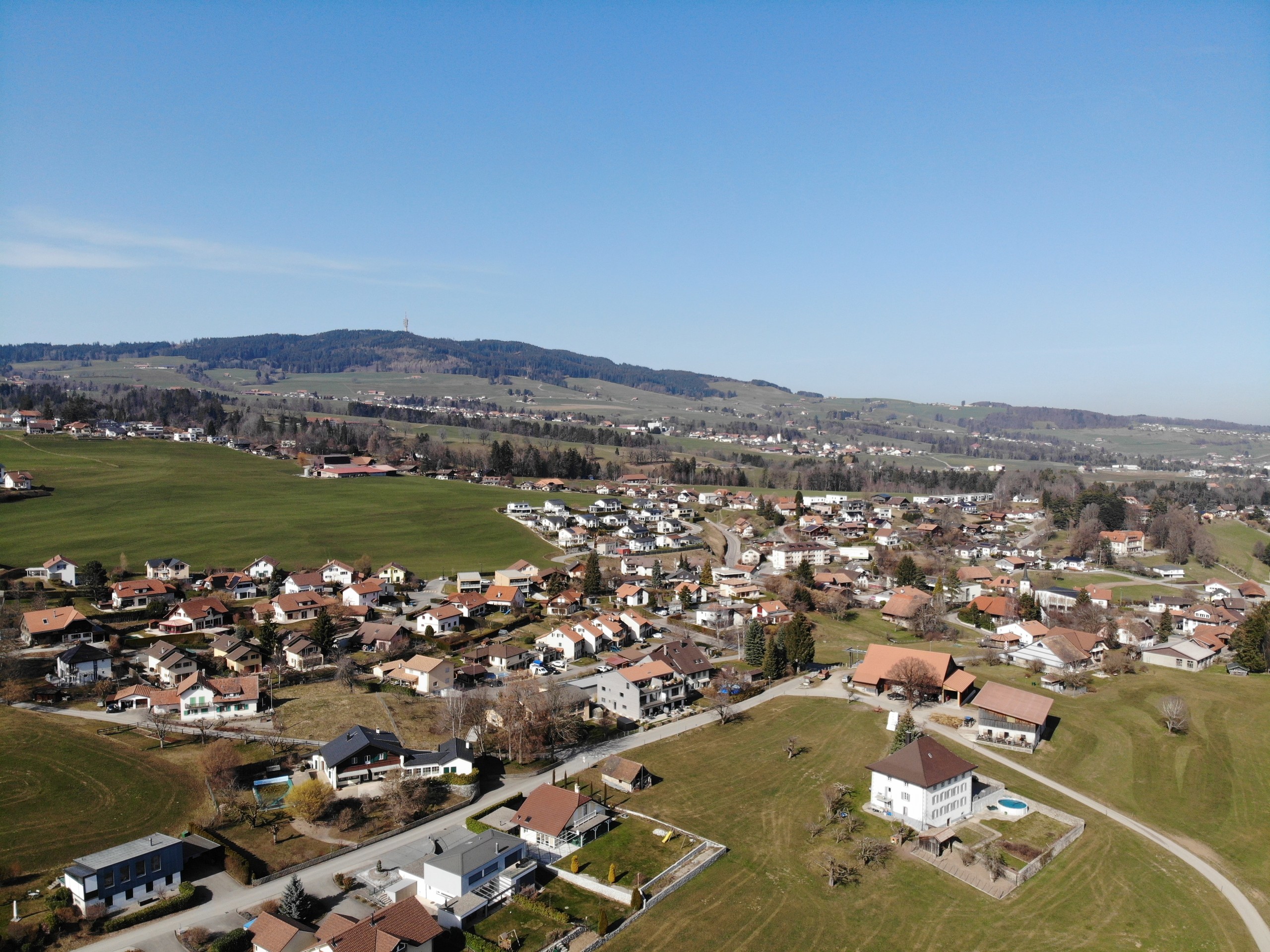 Le charmant village de Marsens 