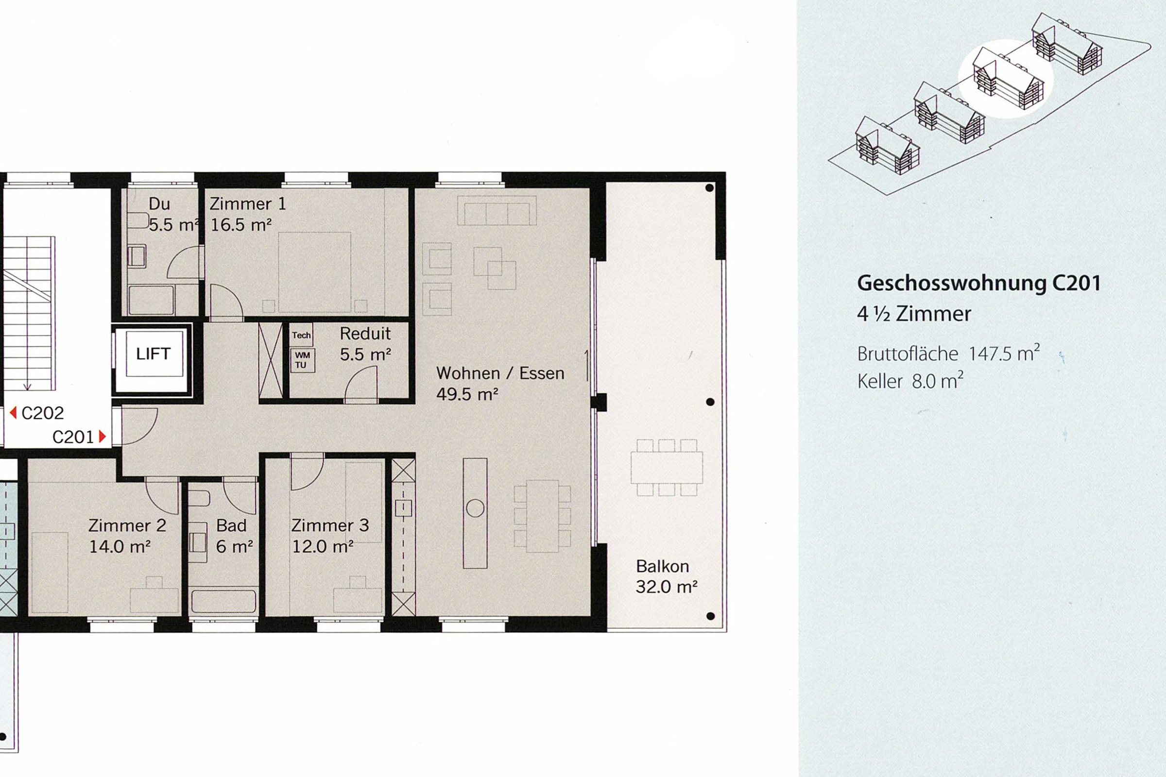 Der attraktive Wohnungsgrundriss