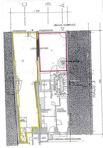 Grundriss (gelb markierte Teil)