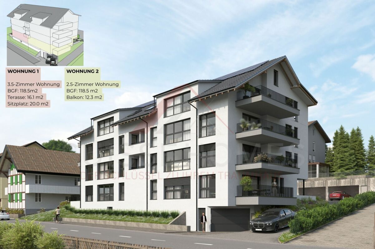 Fassadenansicht (Front, Rückseite, Seite) ? Vue de la façade (avant, arrière, côté)