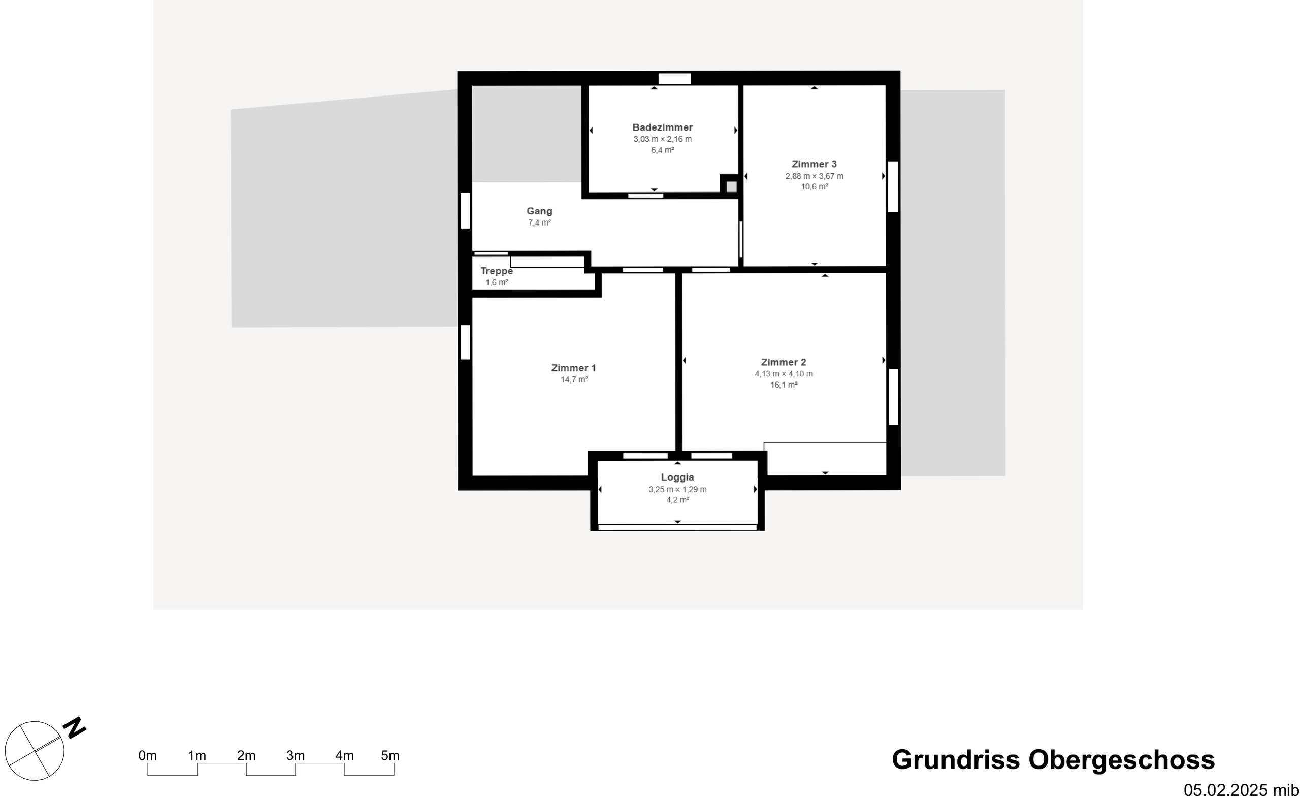 Grundriss Obergeschoss