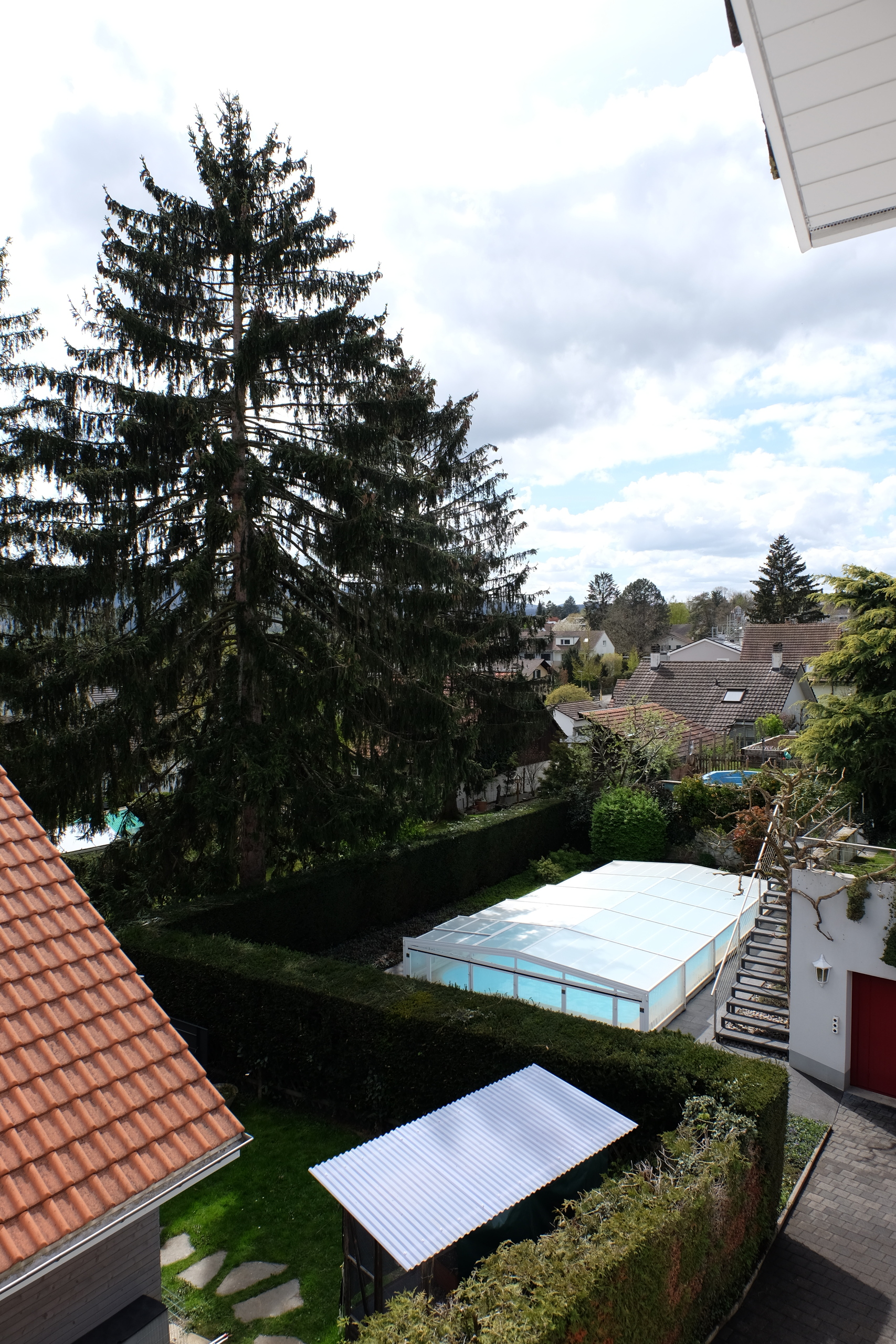 Blick aus dem Fenster im DG Blick aus dem Fenster im DG