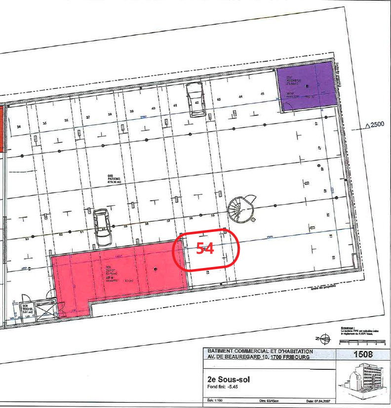 Plan 2ème sous-sol