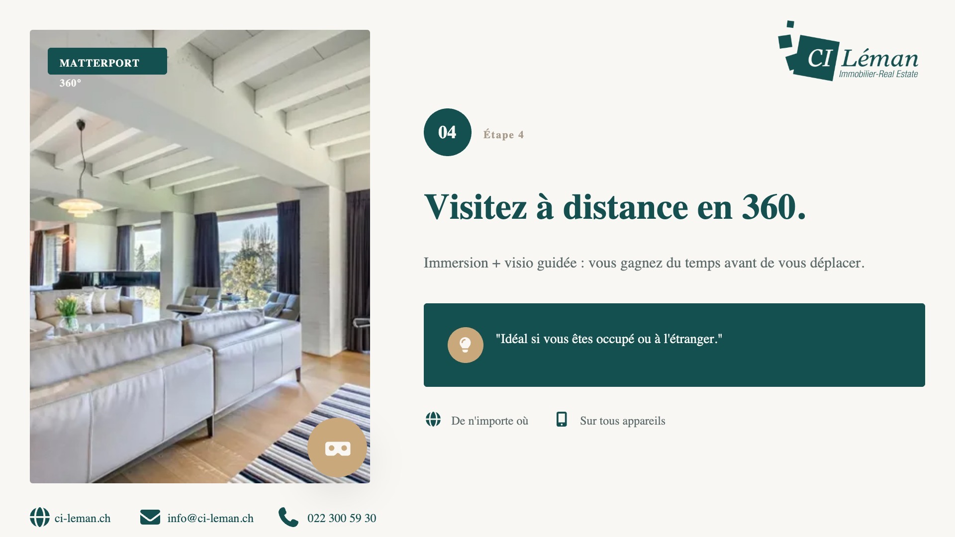 un site web pour une maison avec une page d'accueil