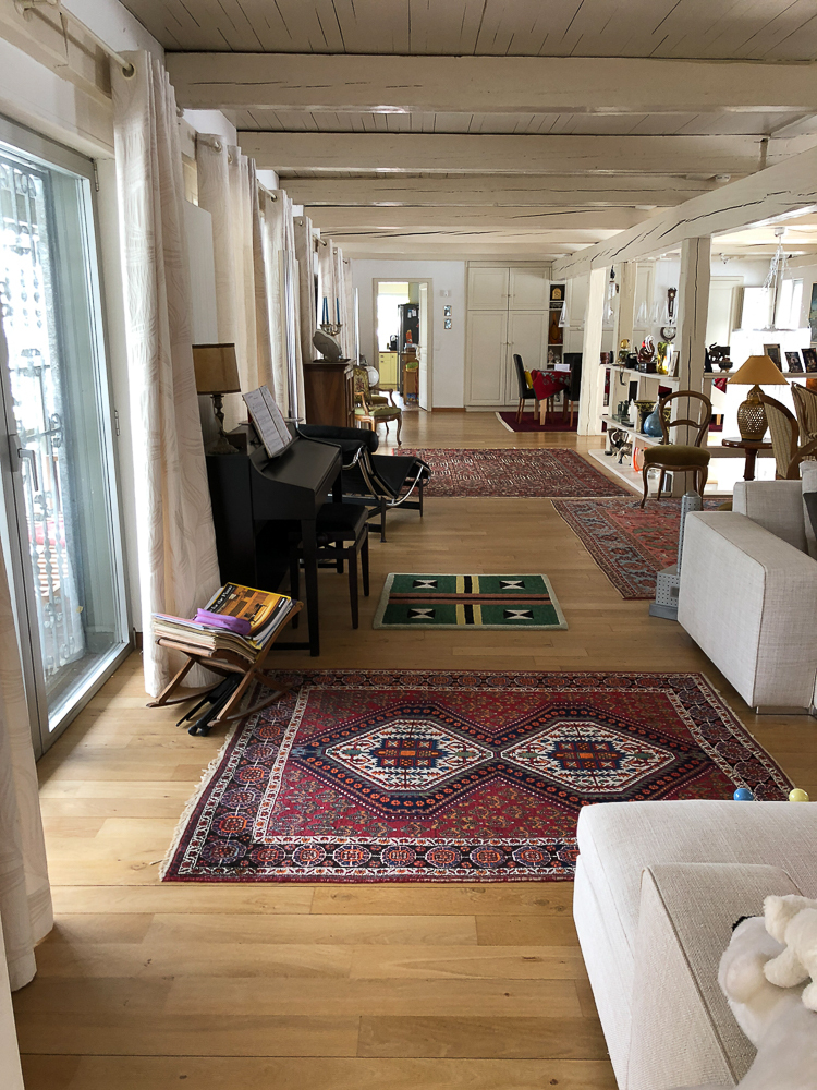 Salon, Essbereich, Kücheneingang