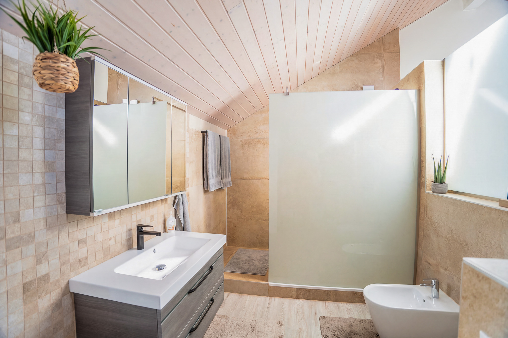 salle de douche mezzanine