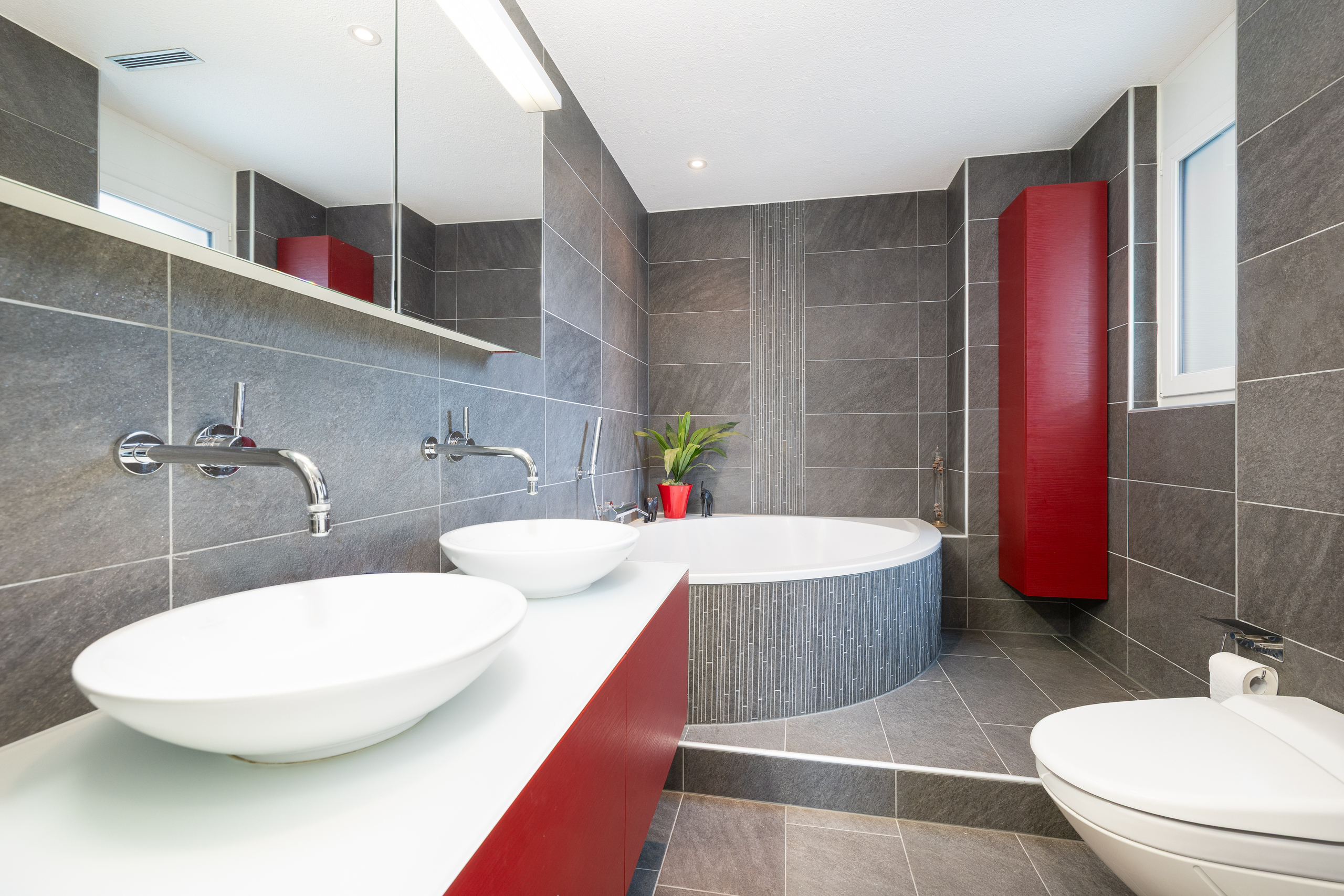 Badezimmer mit WM/TU Badezimmer mit WM/TU