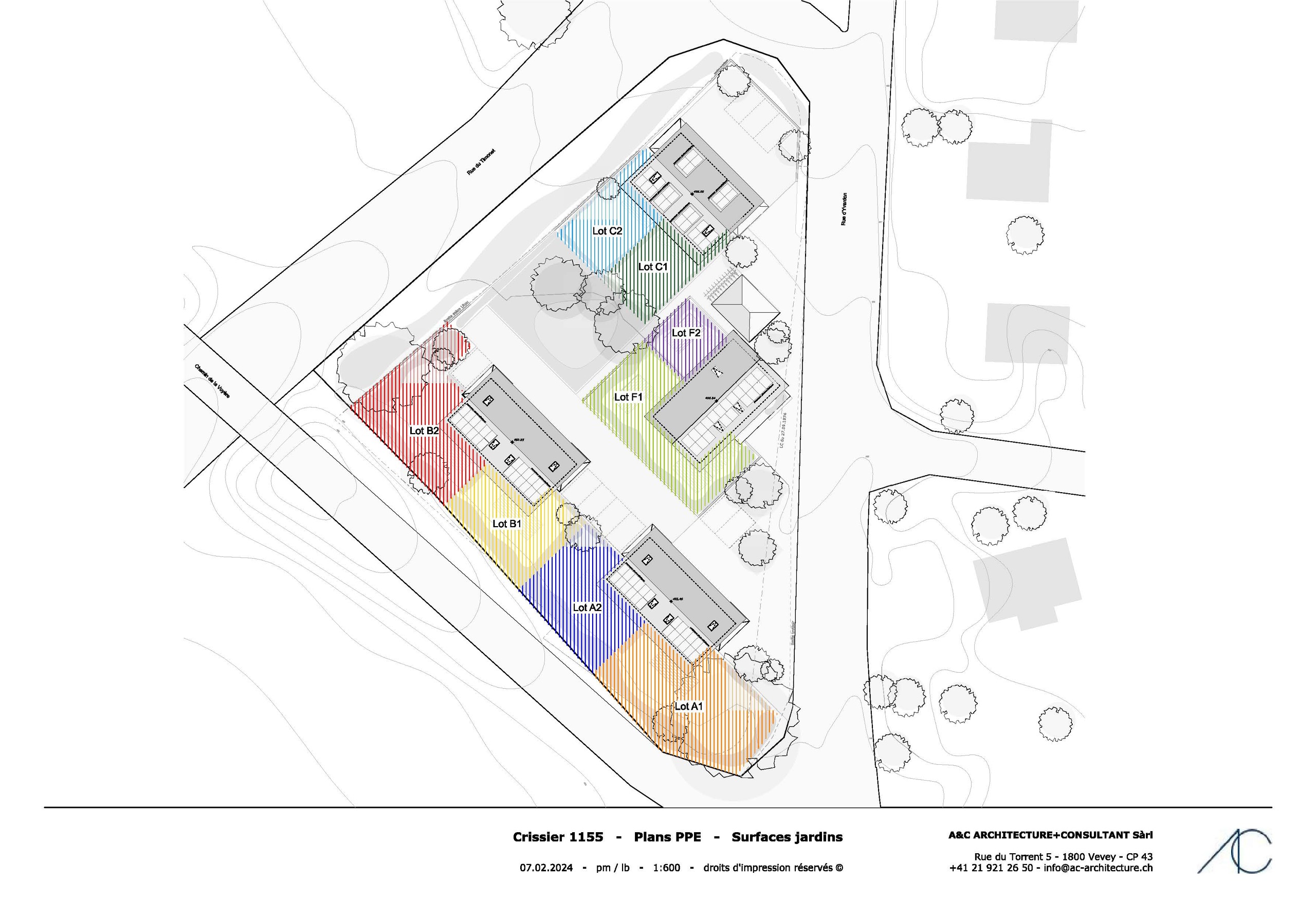 Crissier | Maison Jumelle F1 | Plan résidence