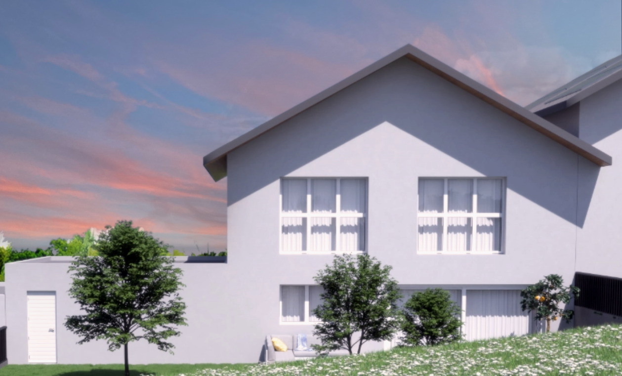 Maison & garage avec accès au jardin