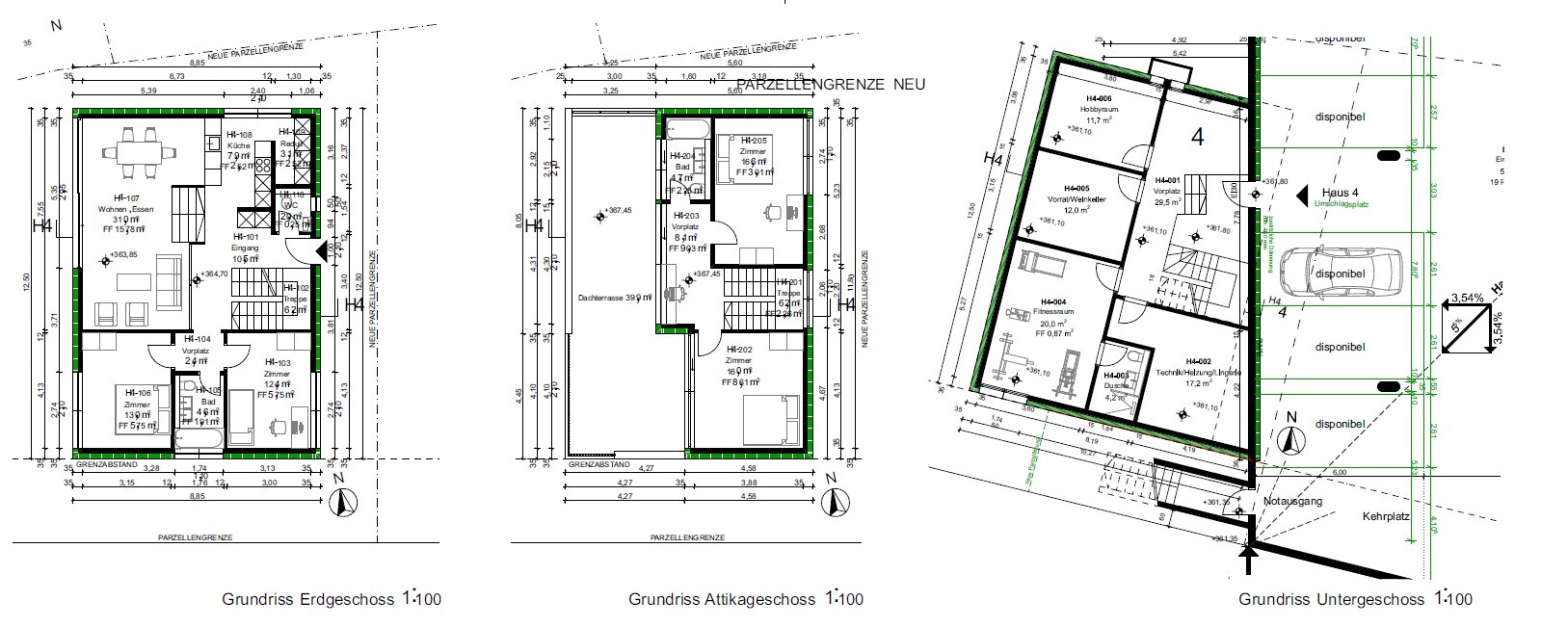Grundriss gesamt Haus 4