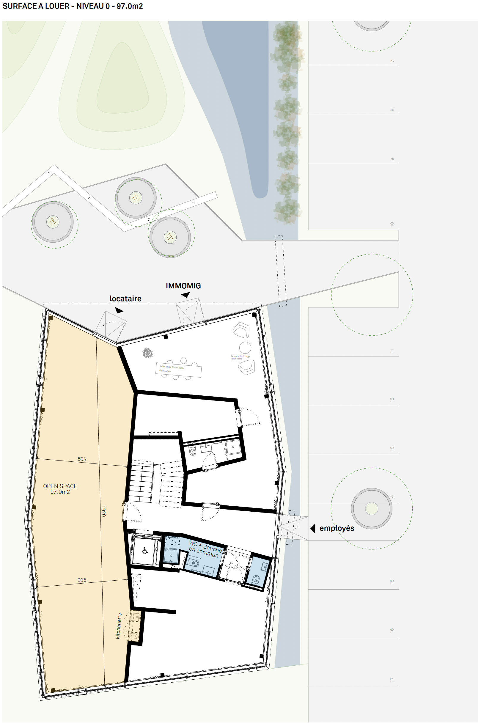 Guin - Surface commerciale à louer 97m2 Guin - Surface commerciale à louer 97m2