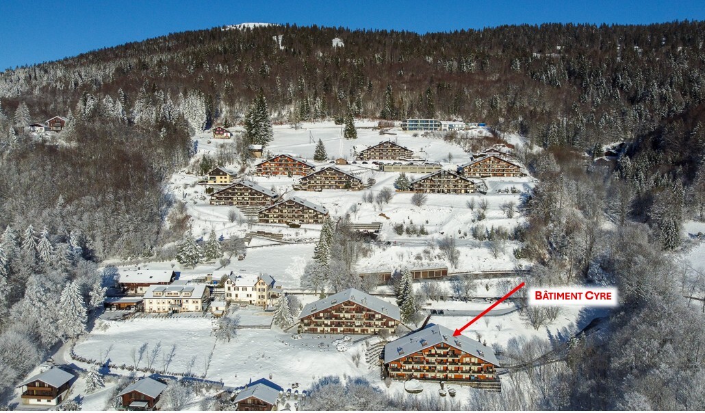 Vue aérienne sur le domaine