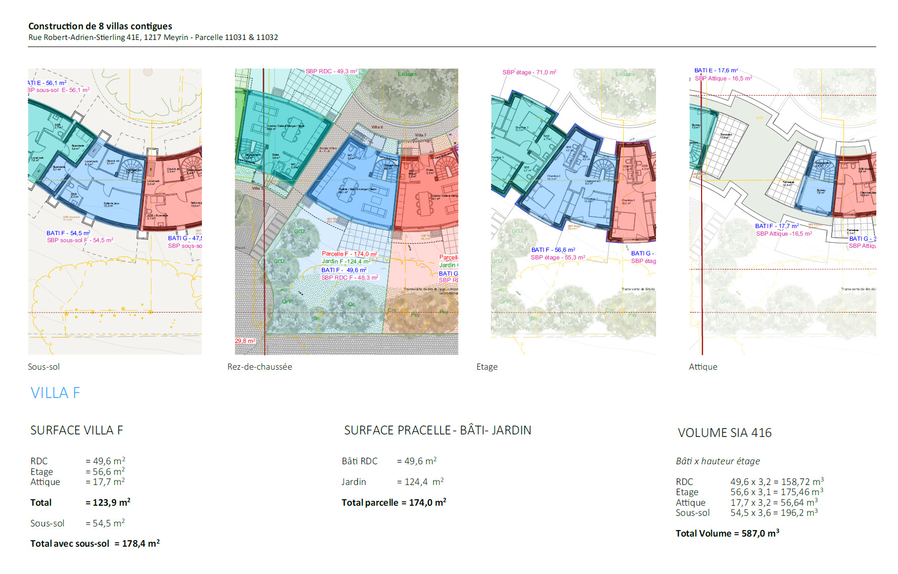 PLANS VILLAS F PLANS VILLAS F