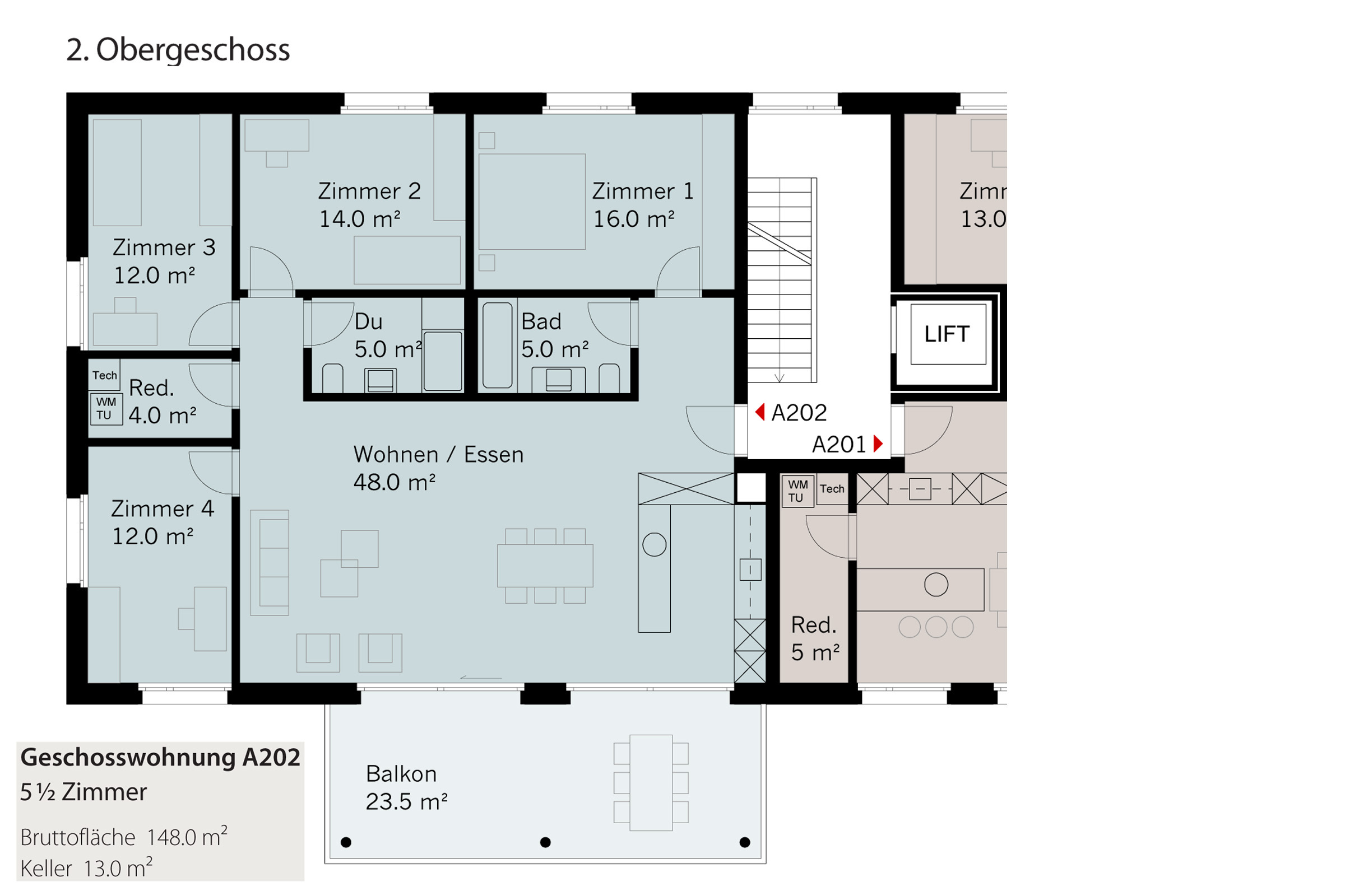 Grundrissplan der Wohnung Grundrissplan der Wohnung