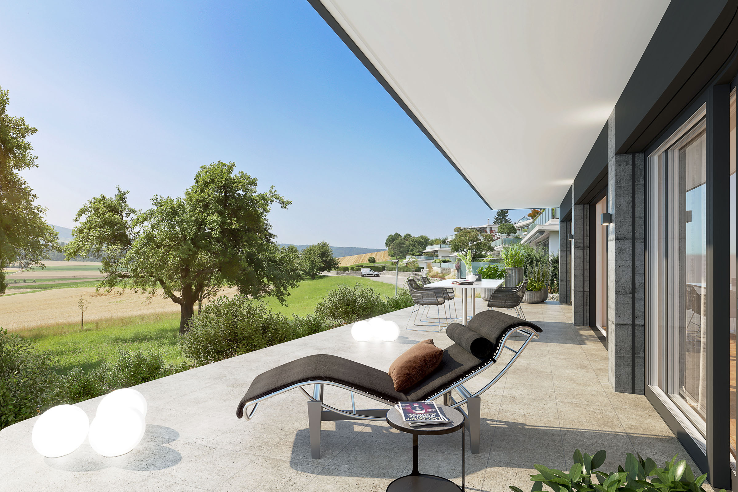 Hier geniessen Sie viel Sonne, Ruhe und eine unverbaubare Fernsicht