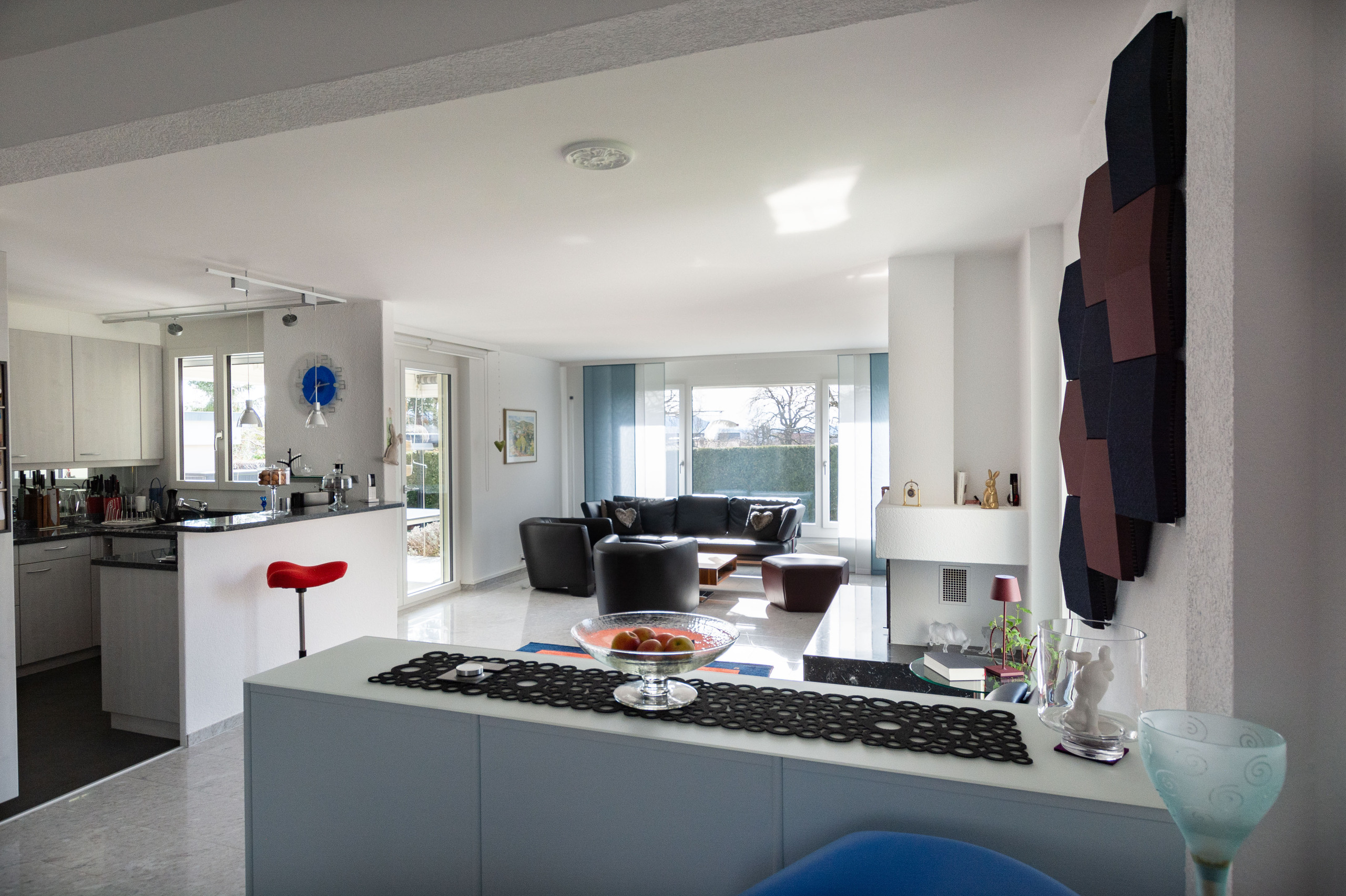 Blick ins Wohnzimmer