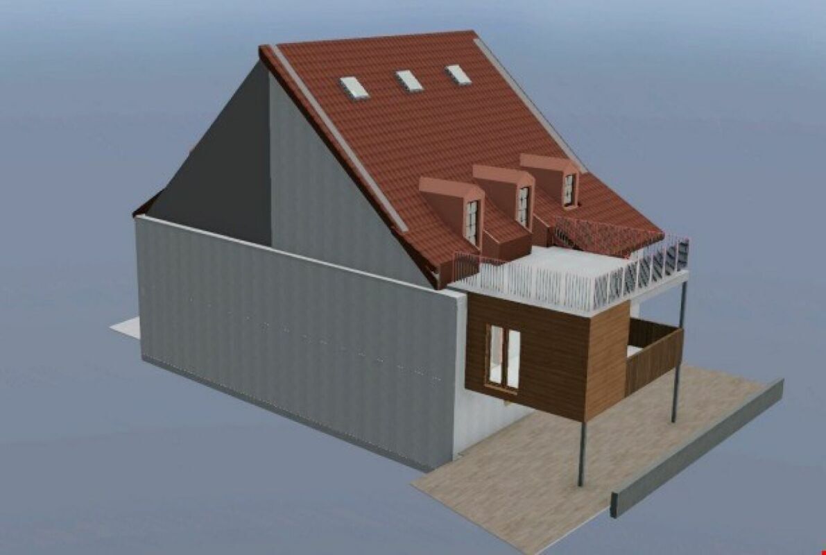 Fassadenansicht (Front, Rückseite, Seite) ? Vue de la façade (avant, arrière, côté)