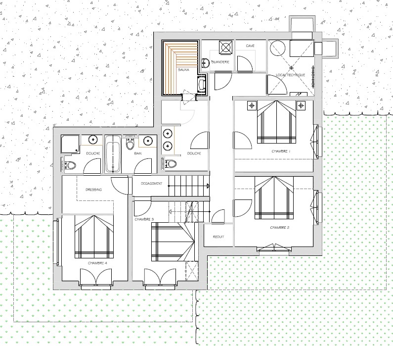 Chalet Spitzenqualität Verkauf Bewilligung Zweitwohnung 4 Vallées Nendaz-Vente Immobilier Pläne