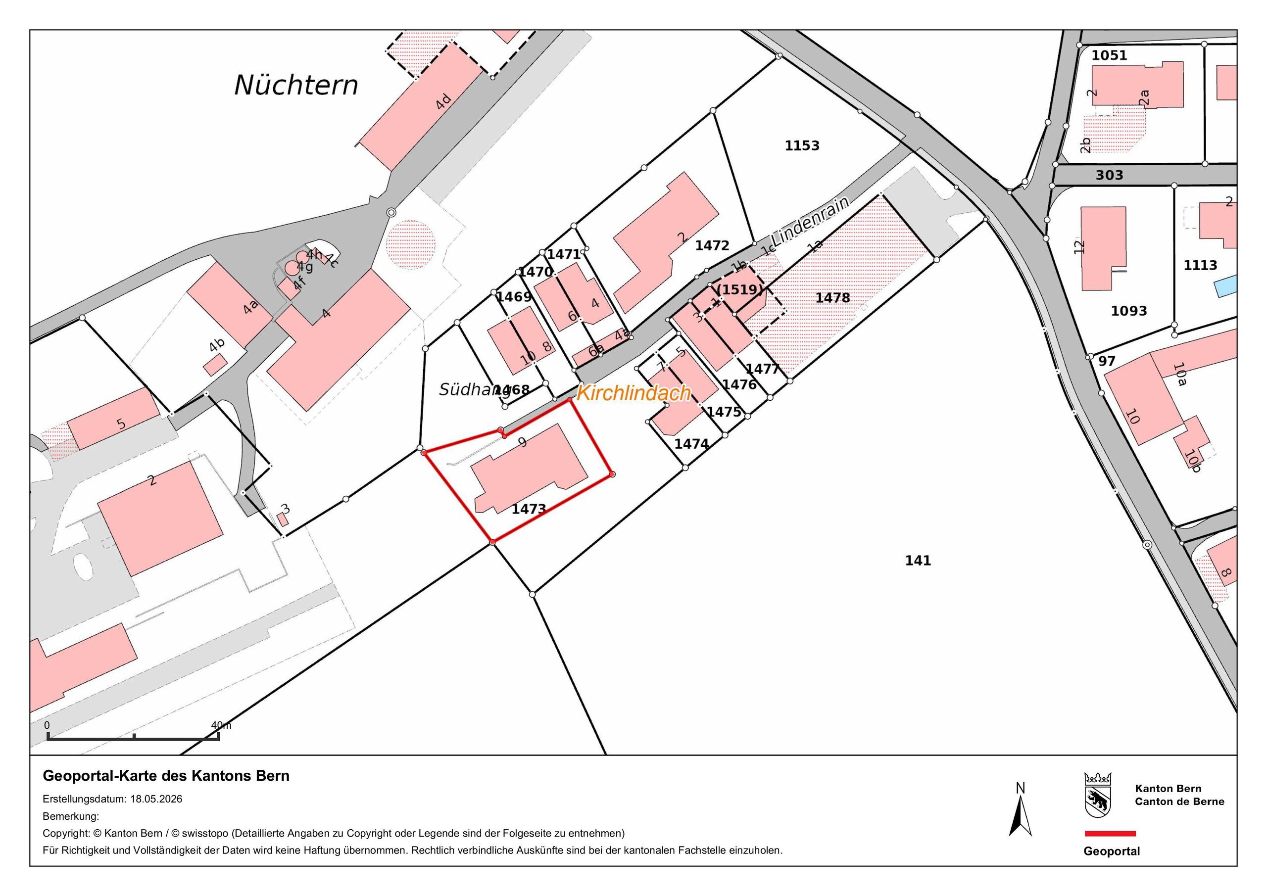 Situationsplan: Ruhe, viel grüner Umschwung. Situationsplan: Ruhe, viel grüner Umschwung.