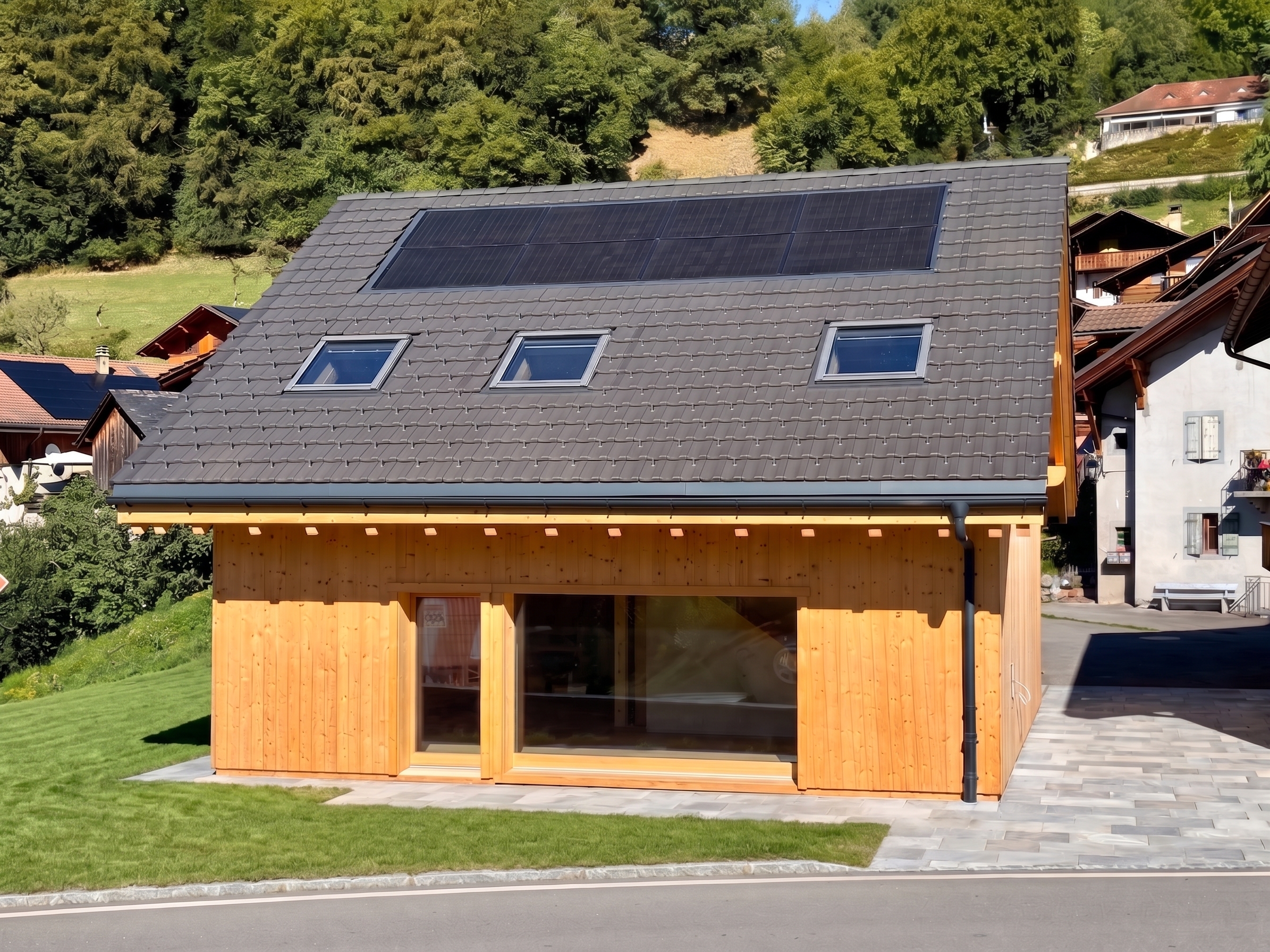 Casa modello in fase di completamento