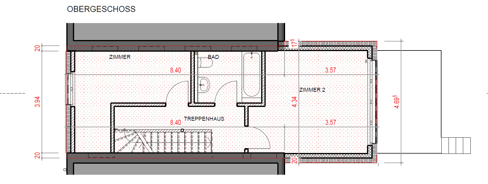 Grundriss Obergeschoss