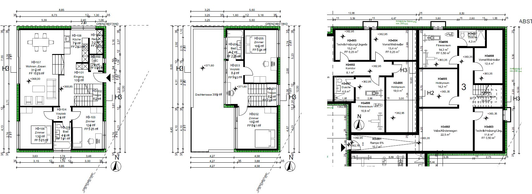 Grundriss gesamt Haus 3
