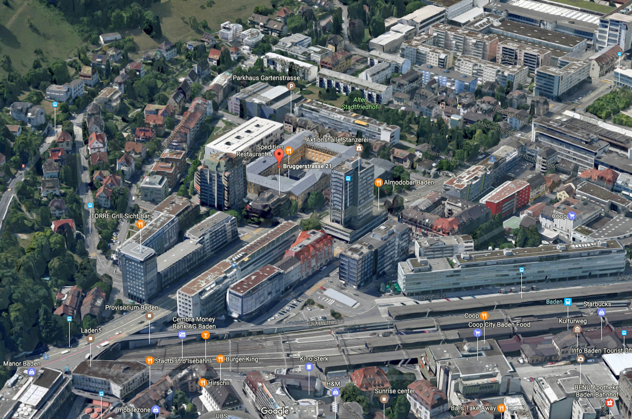 Die attraktive und zentrale Lage in Baden