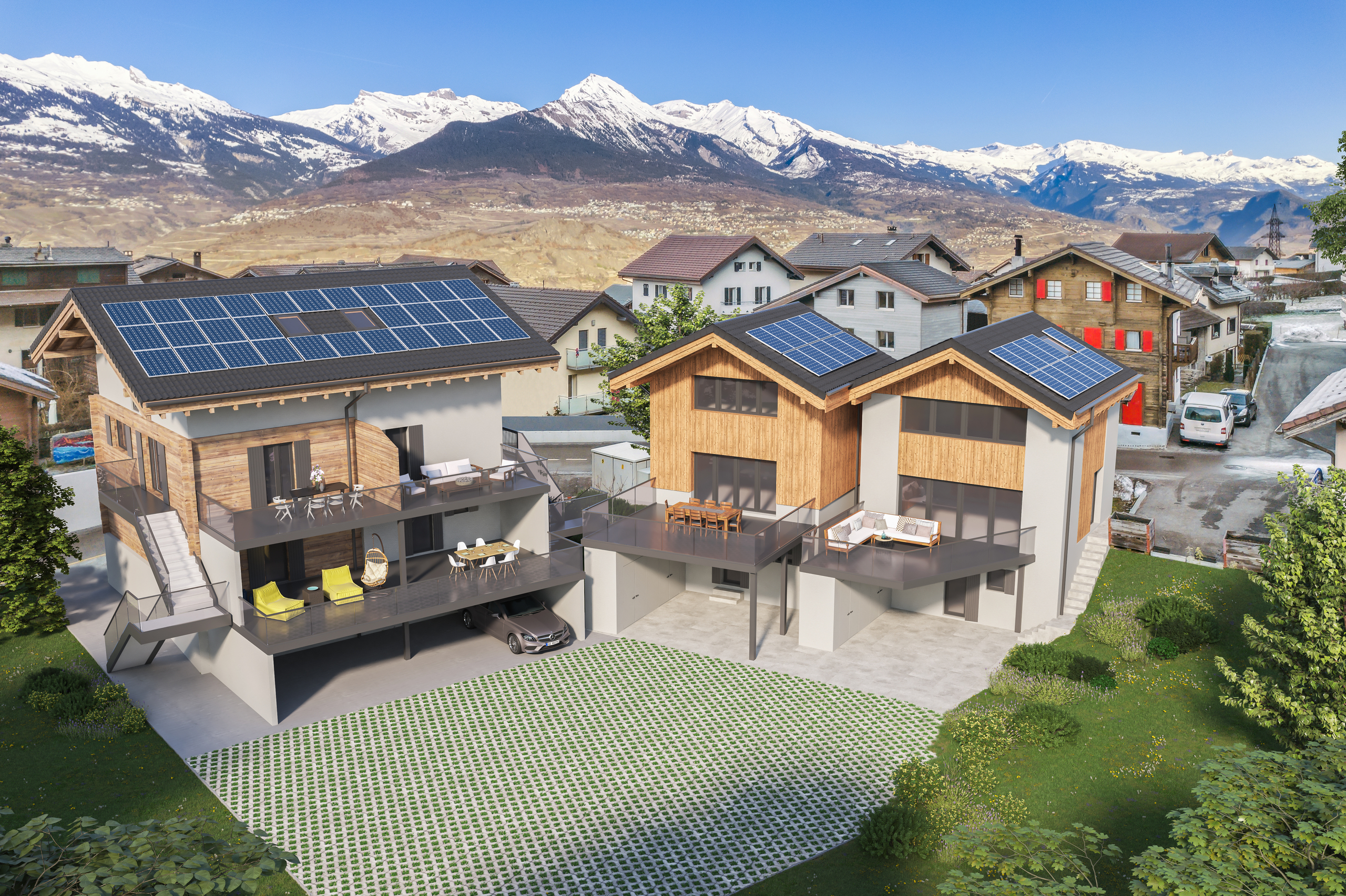 Gebäude A, B und C Gebäude A, B und C