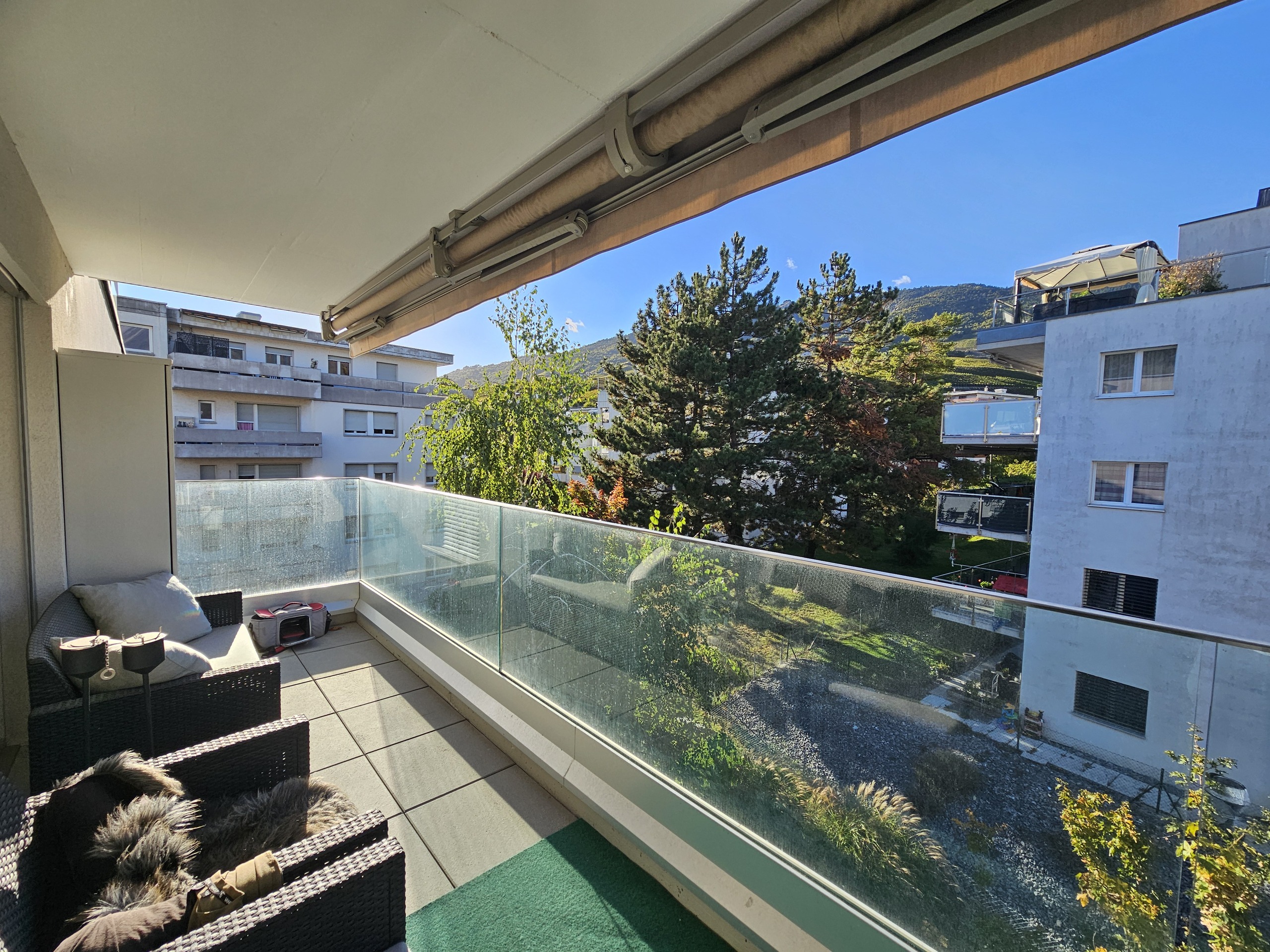 Balcon orienté Nord