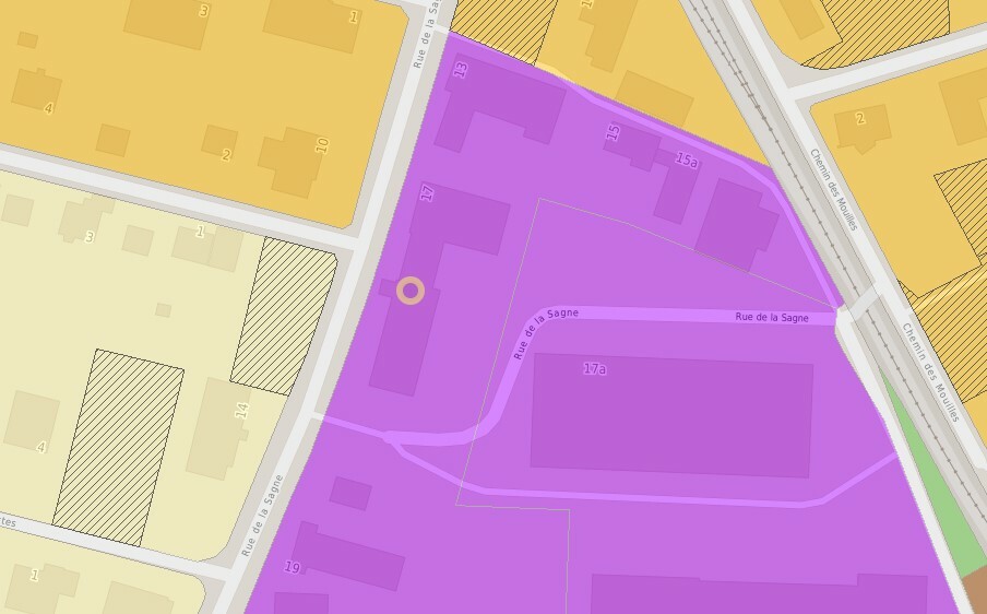 Zone d'aménagement actuelle (zone artisanale) Zone d'aménagement actuelle (zone artisanale)