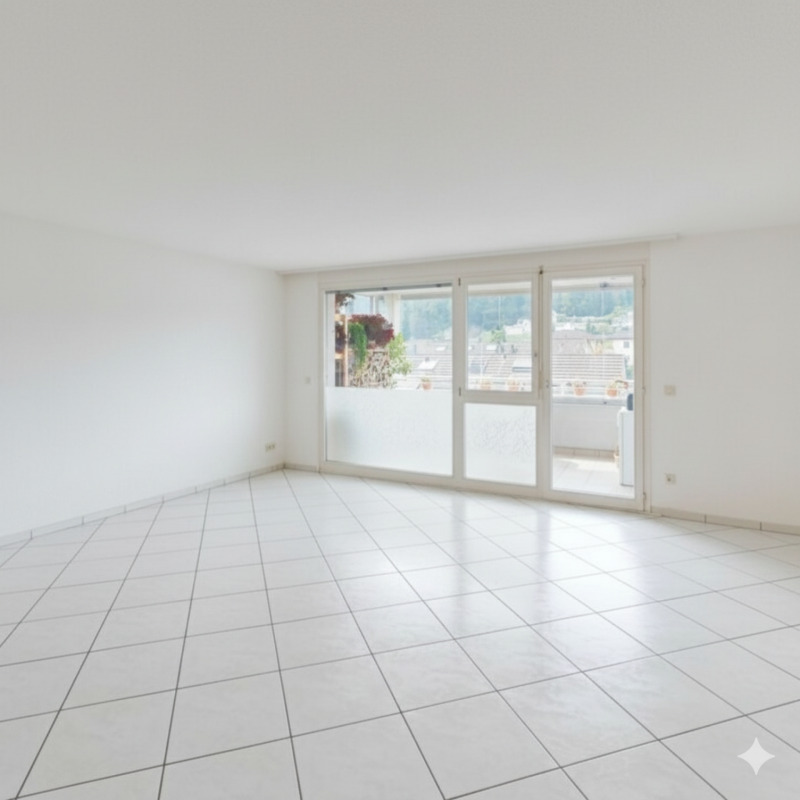 DIESES BILD DIENT ZUR VERANSCHAULICHUNG WIE DIE WOHNUNG MIT WEISSEN WÄNDEN AUSSEHEN WÜRDE