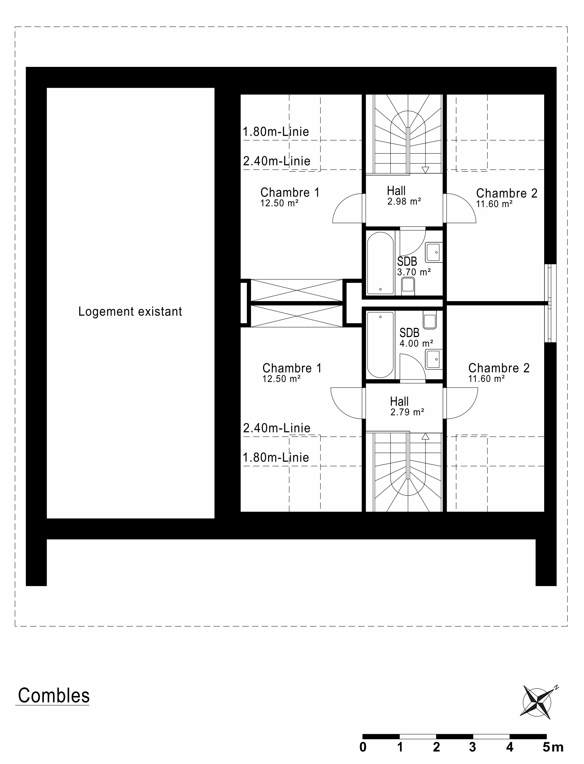 Plan des combles