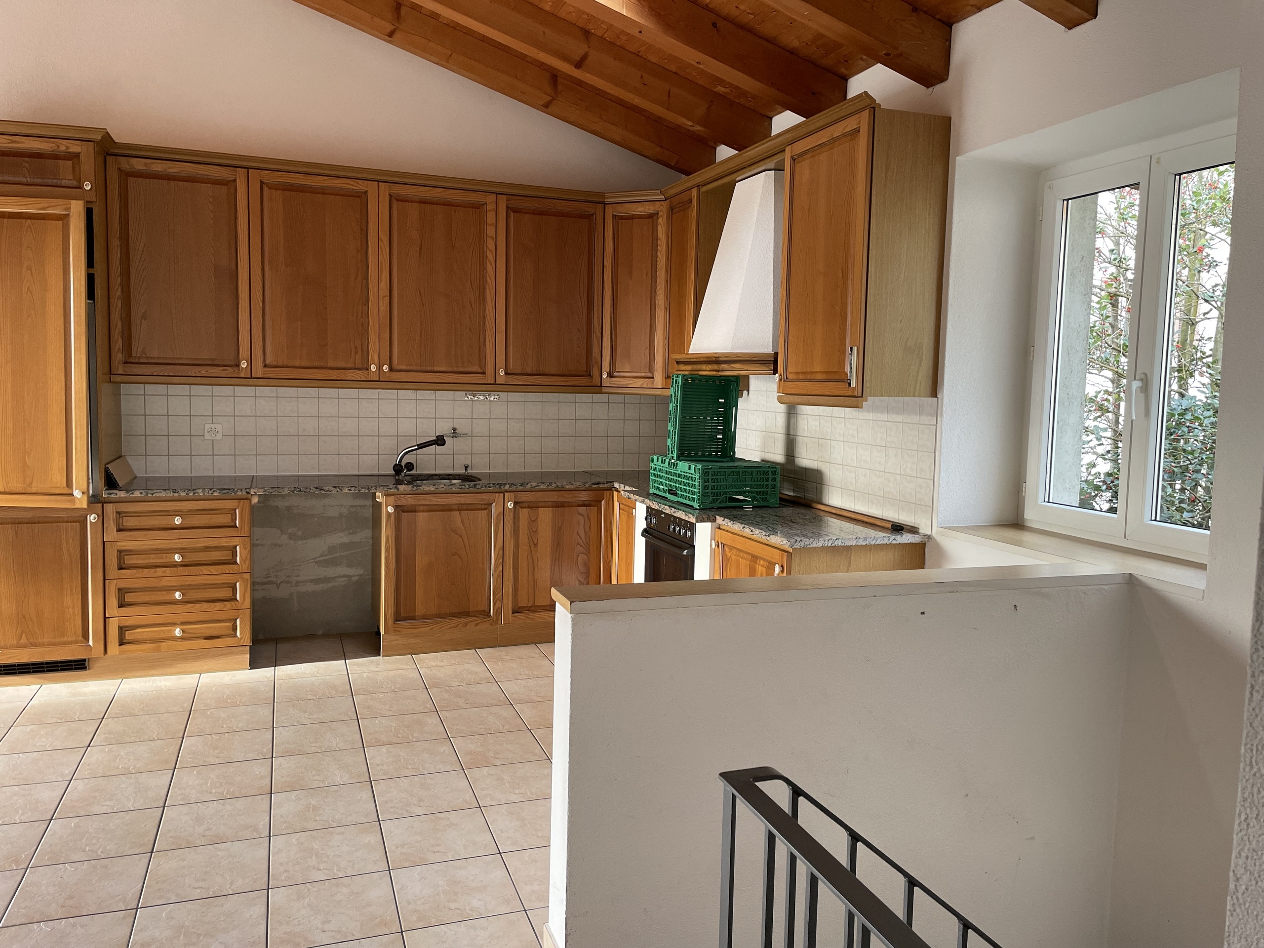 Cucina abitabile e salotto al 3. piano del Duplex Cucina abitabile e salotto al 3. piano del Duplex