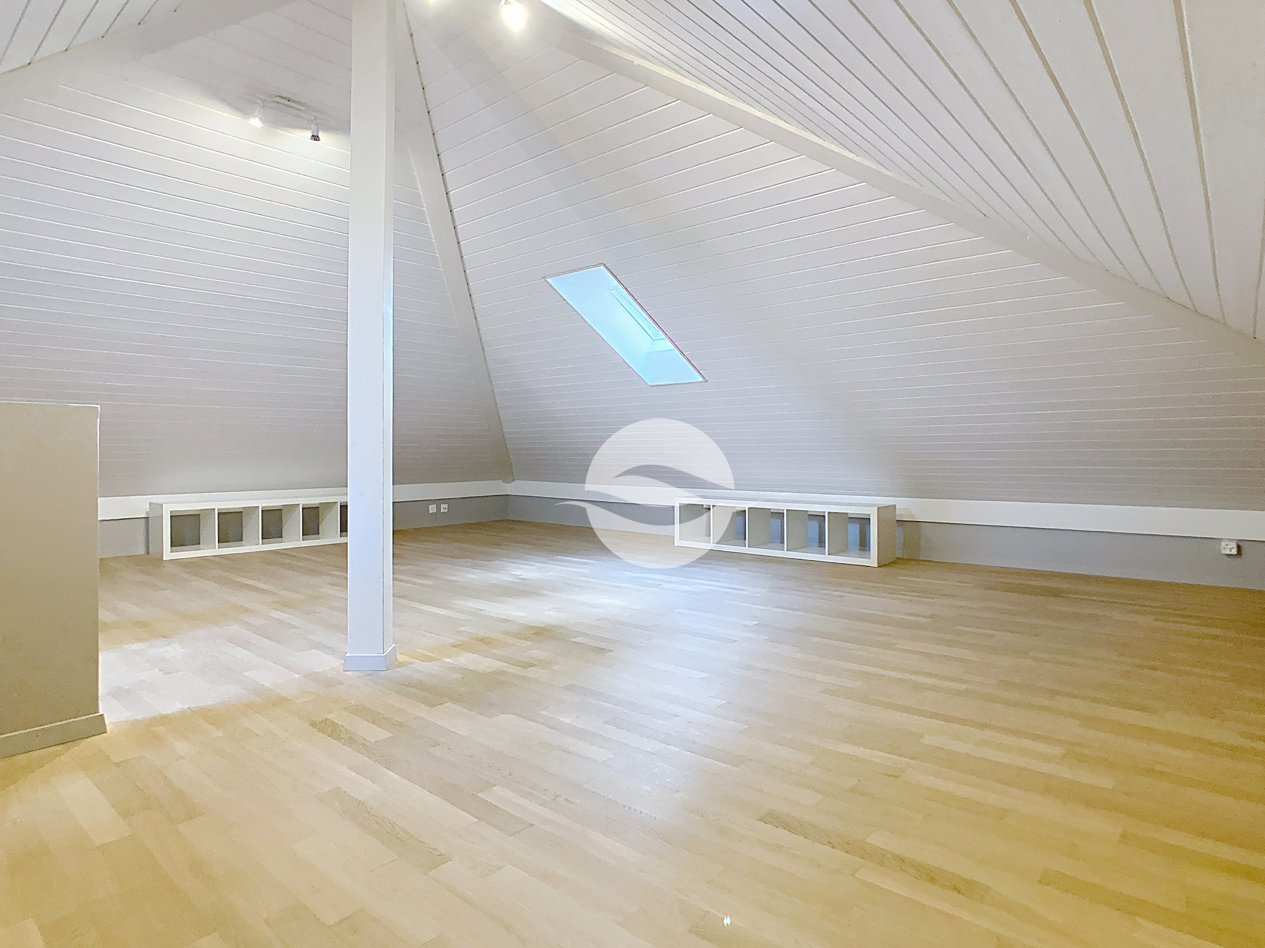 Combles : grande pièce idéale pour bureau ou salle de jeux