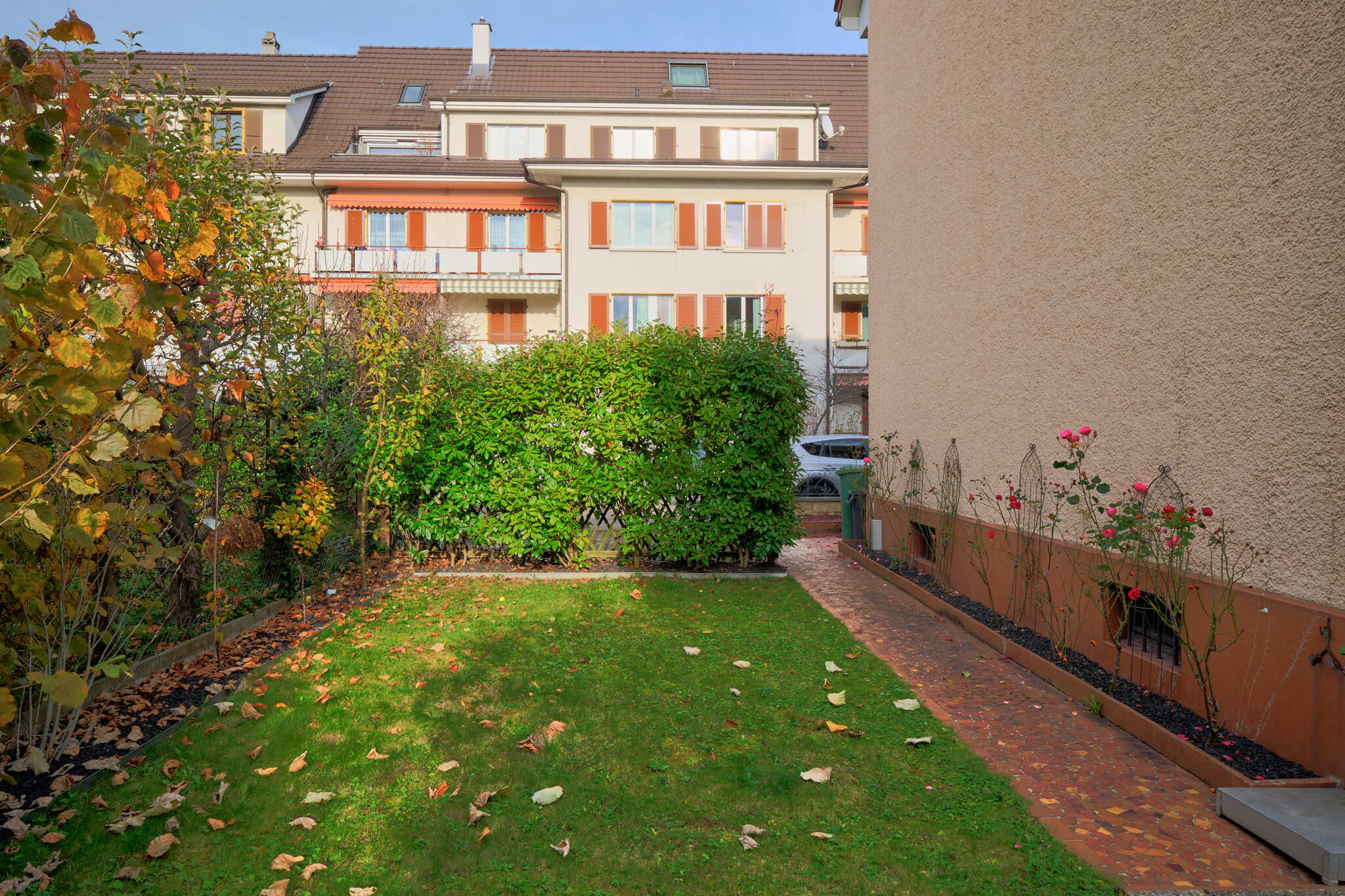 Gartenansicht Richtung Jupiterstrasse