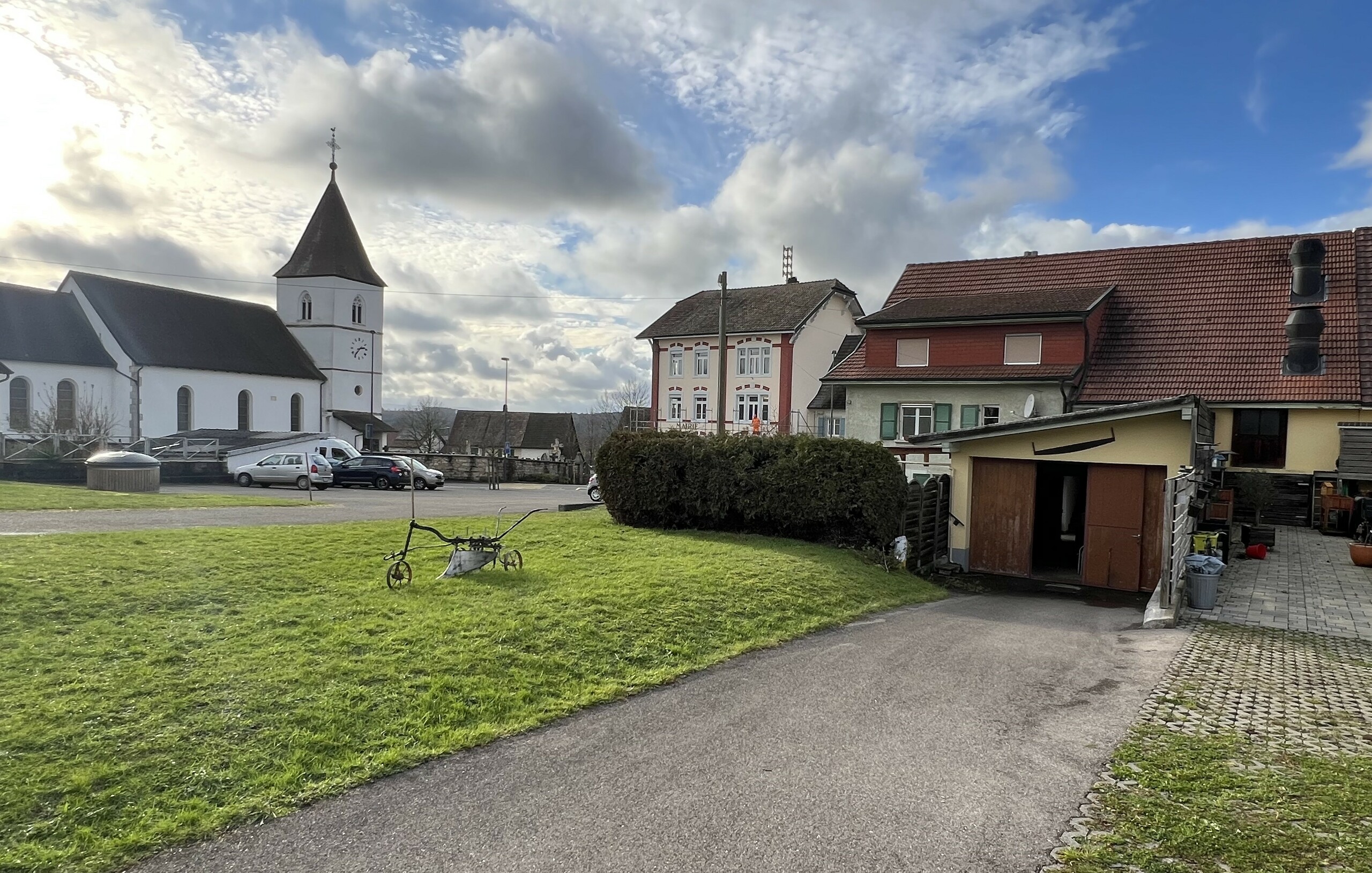 Rear view of house with garden Rear view of house with garden