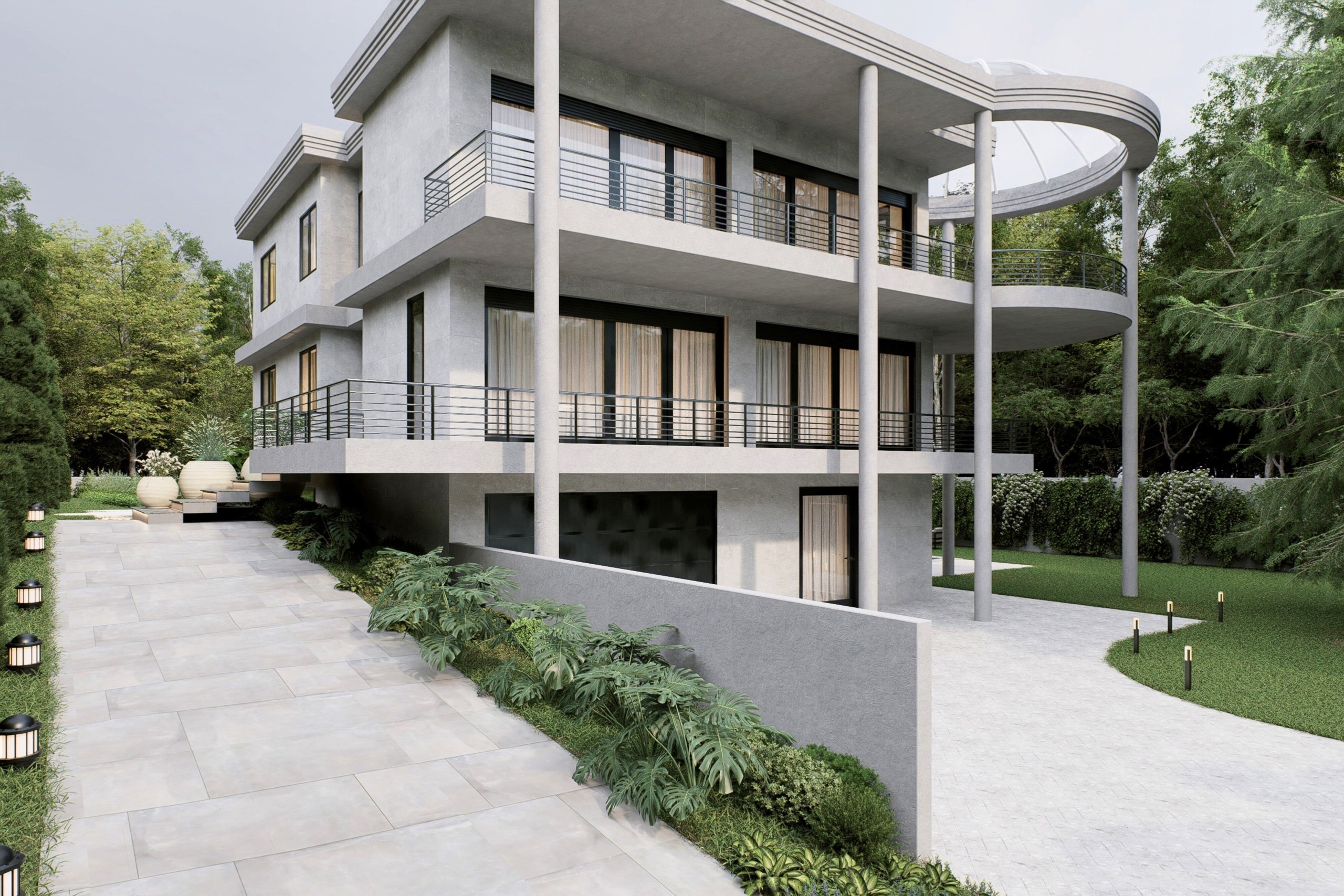 une photo d'une maison moderne tirée d'un projet d'architecture