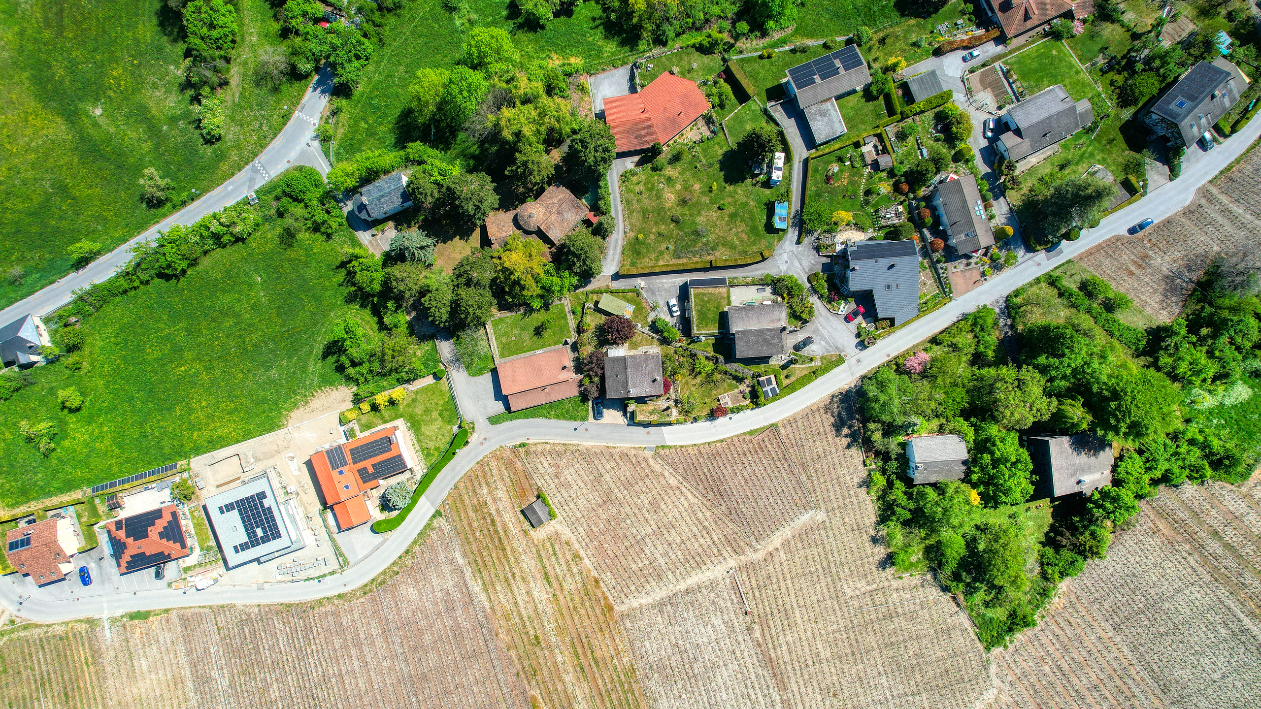 Maison Veyras - Vue drone