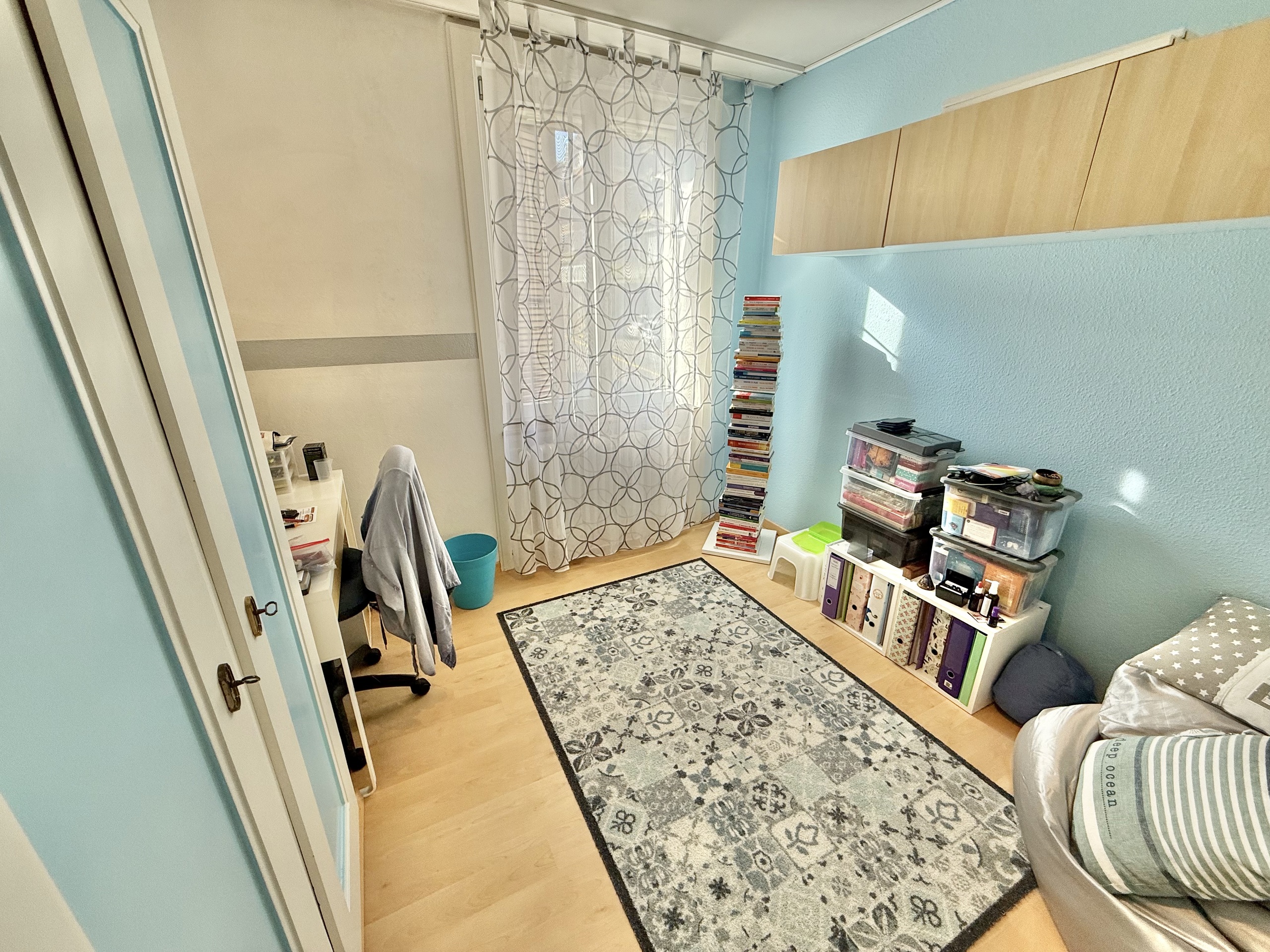 WEST facing bedroom/office