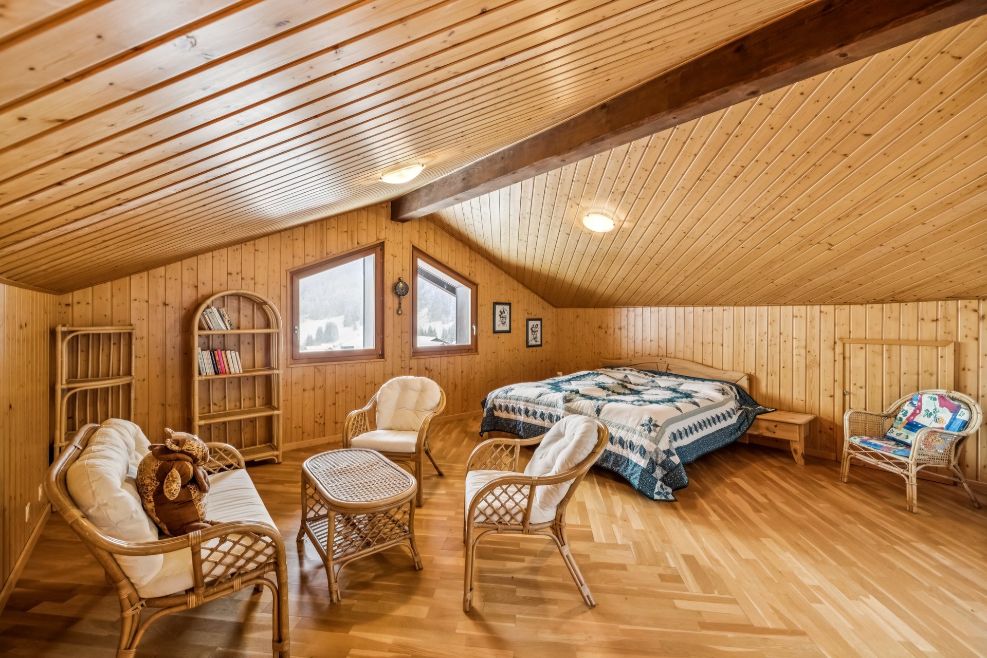 Chambre à coucher parentale (mezzanine)