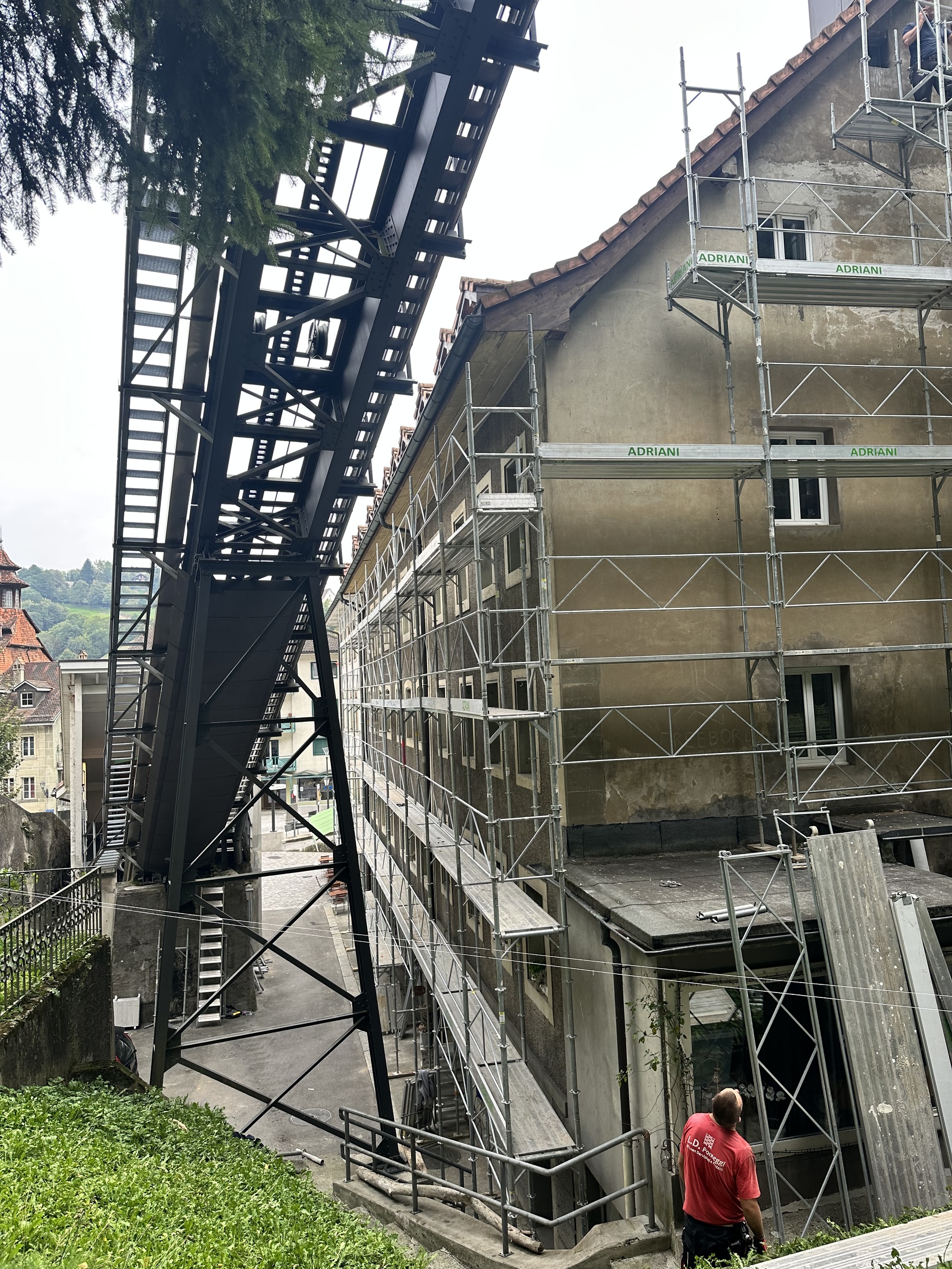 travaux de façades en cours