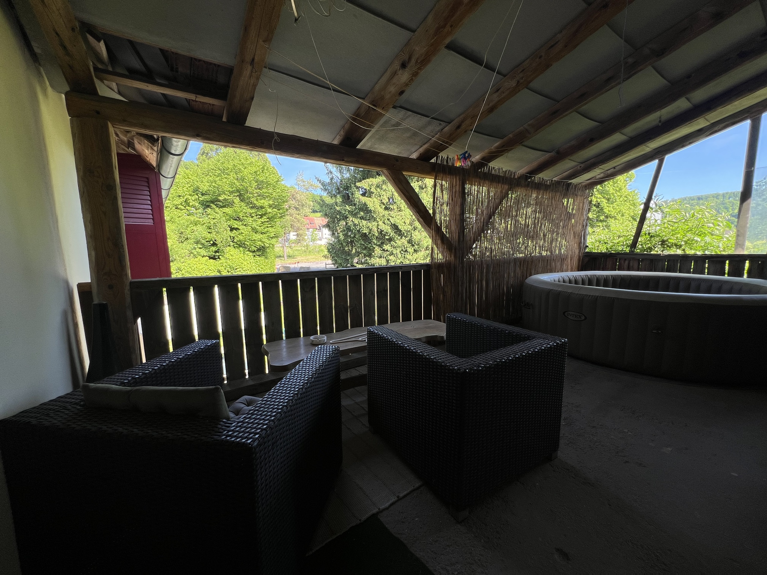 Terrace with garden view and access to bedroom Terrace with garden view and access to bedroom