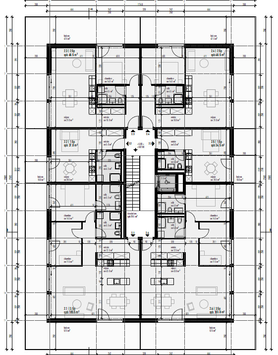 plan de l'étage, 2ème étage