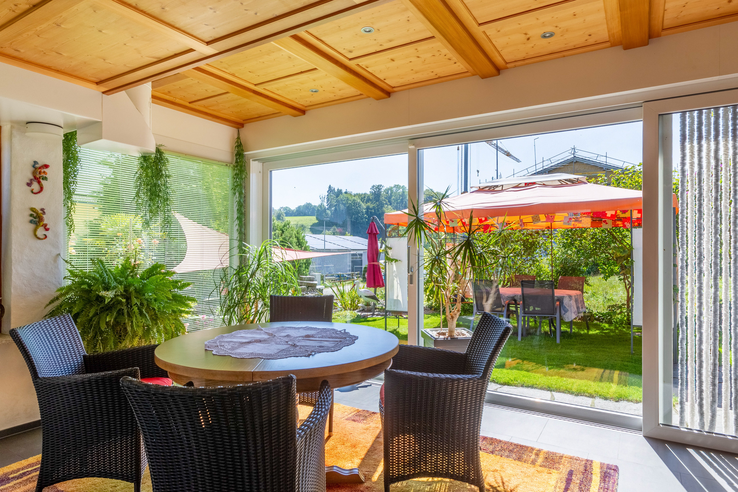 Essbereich mit direktem Gartenzugang Essbereich mit direktem Gartenzugang