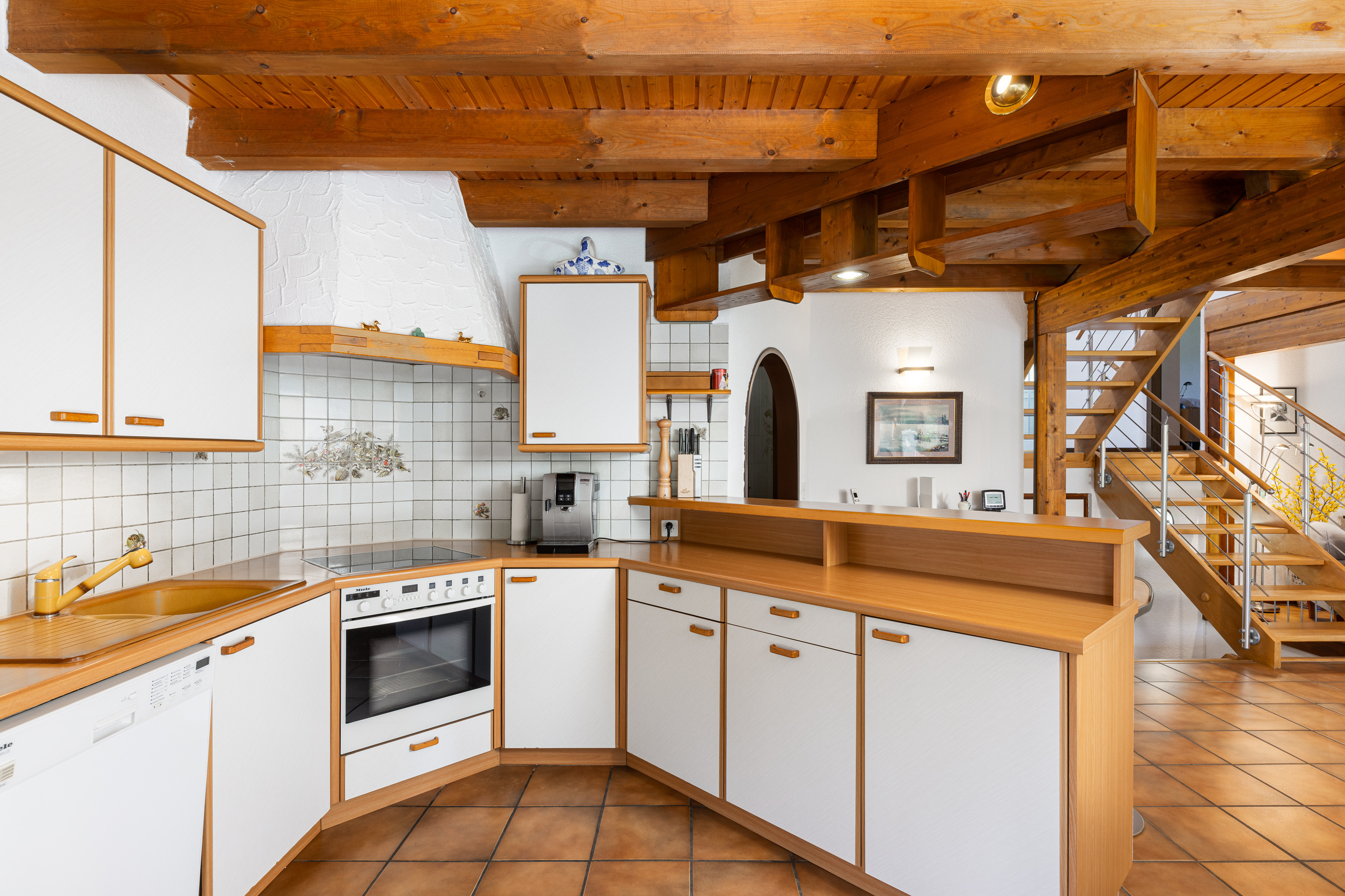 Cuisine ouverte sur le salon