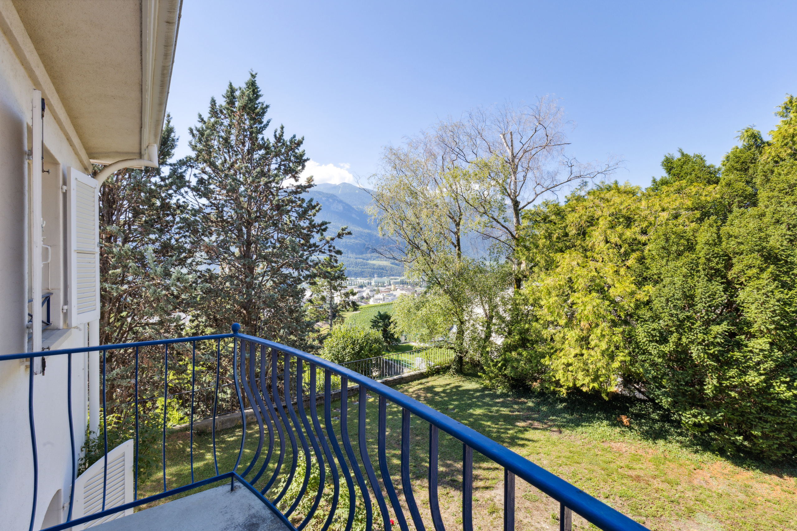 Blick auf den Südbalkon