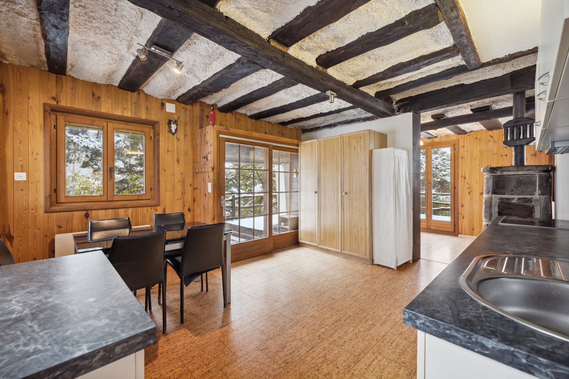 Offene Küche zum Esszimmer